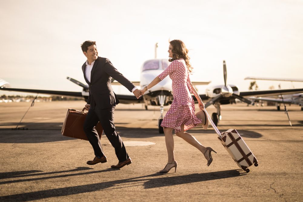 0 john wayne airport orange county engagement photography