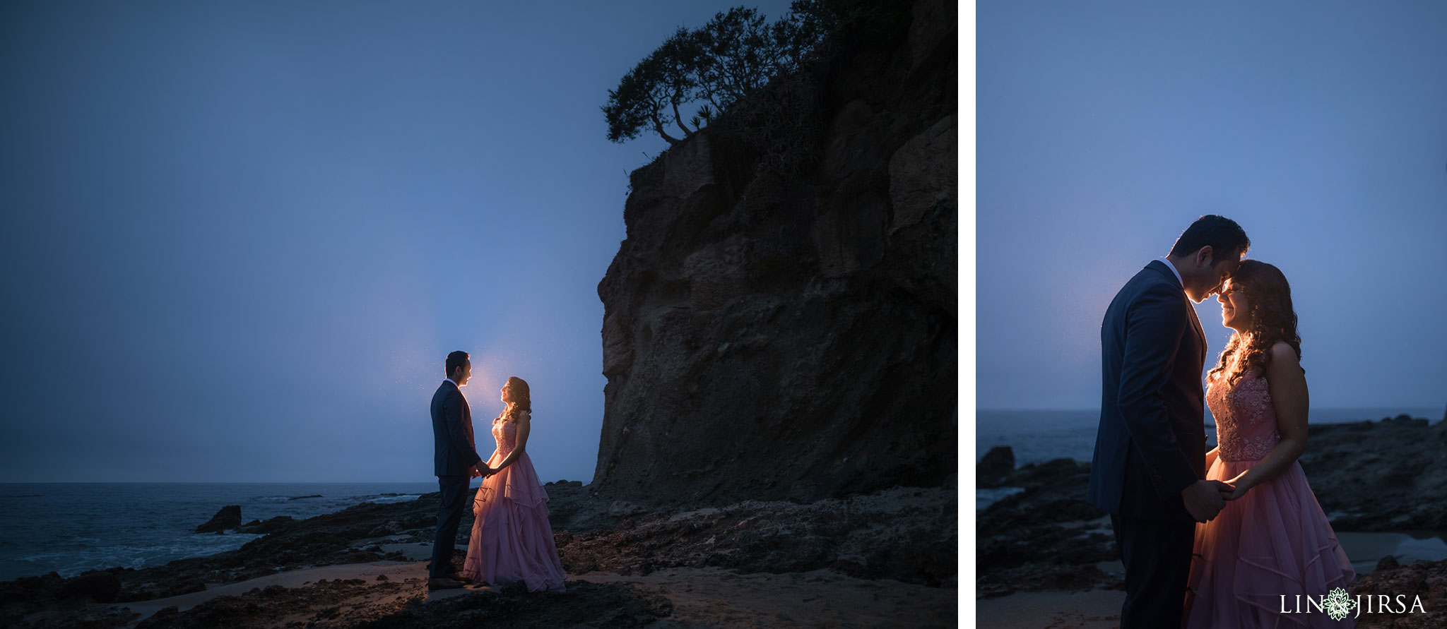 01 laguna beach sunrise private mansion engagement photography