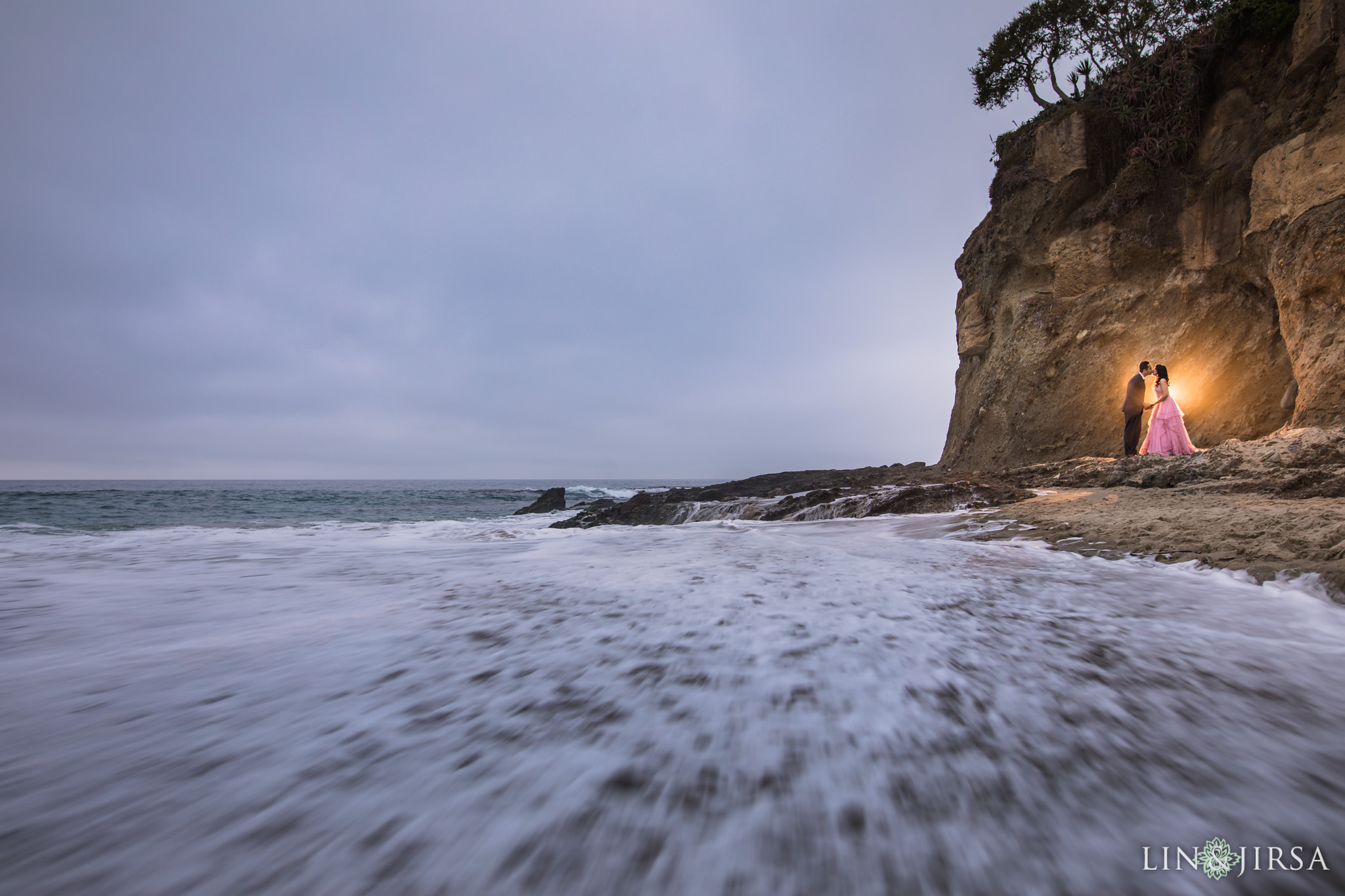 02 laguna beach sunrise private mansion engagement photography