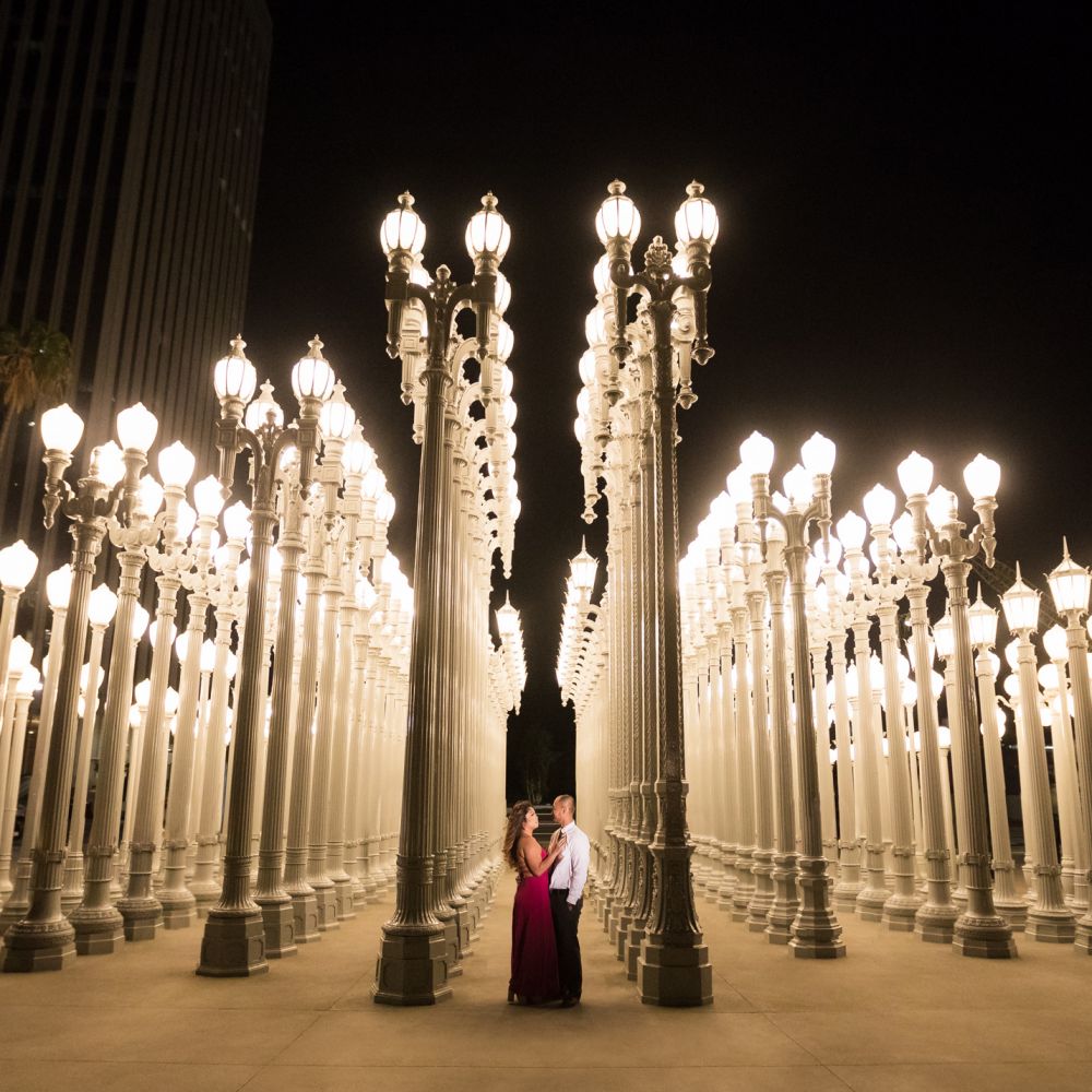 LACMA los angeles engagement photography