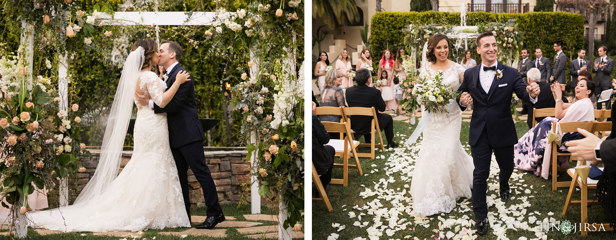 21 estancia la jolla hotel and spa wedding ceremony photography