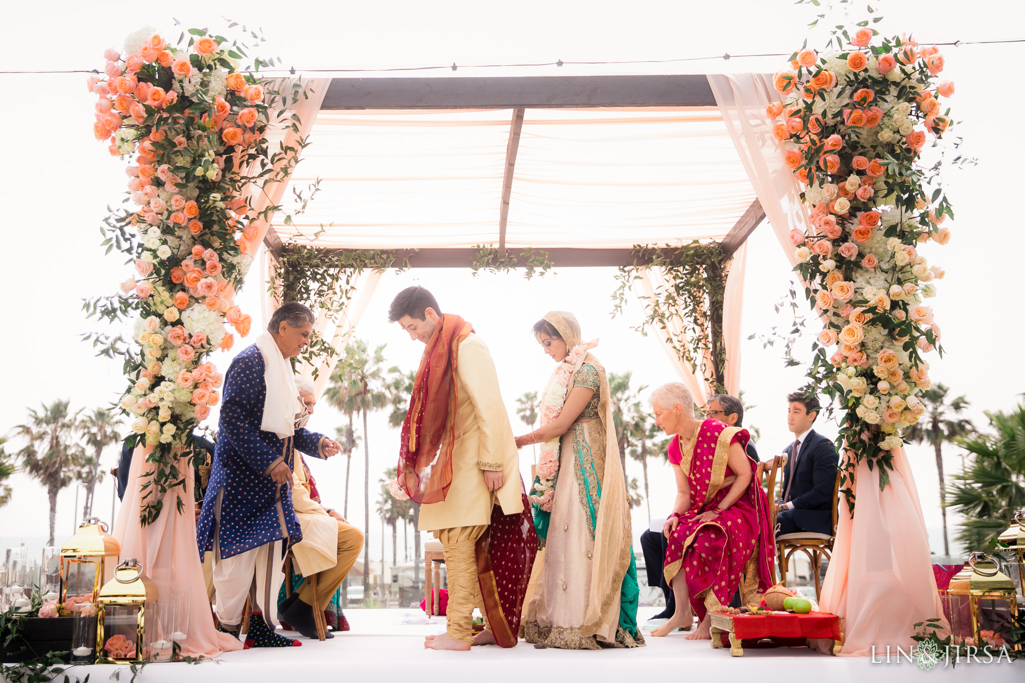 30 pasea hotel and spa huntington beach indian wedding ceremony photography