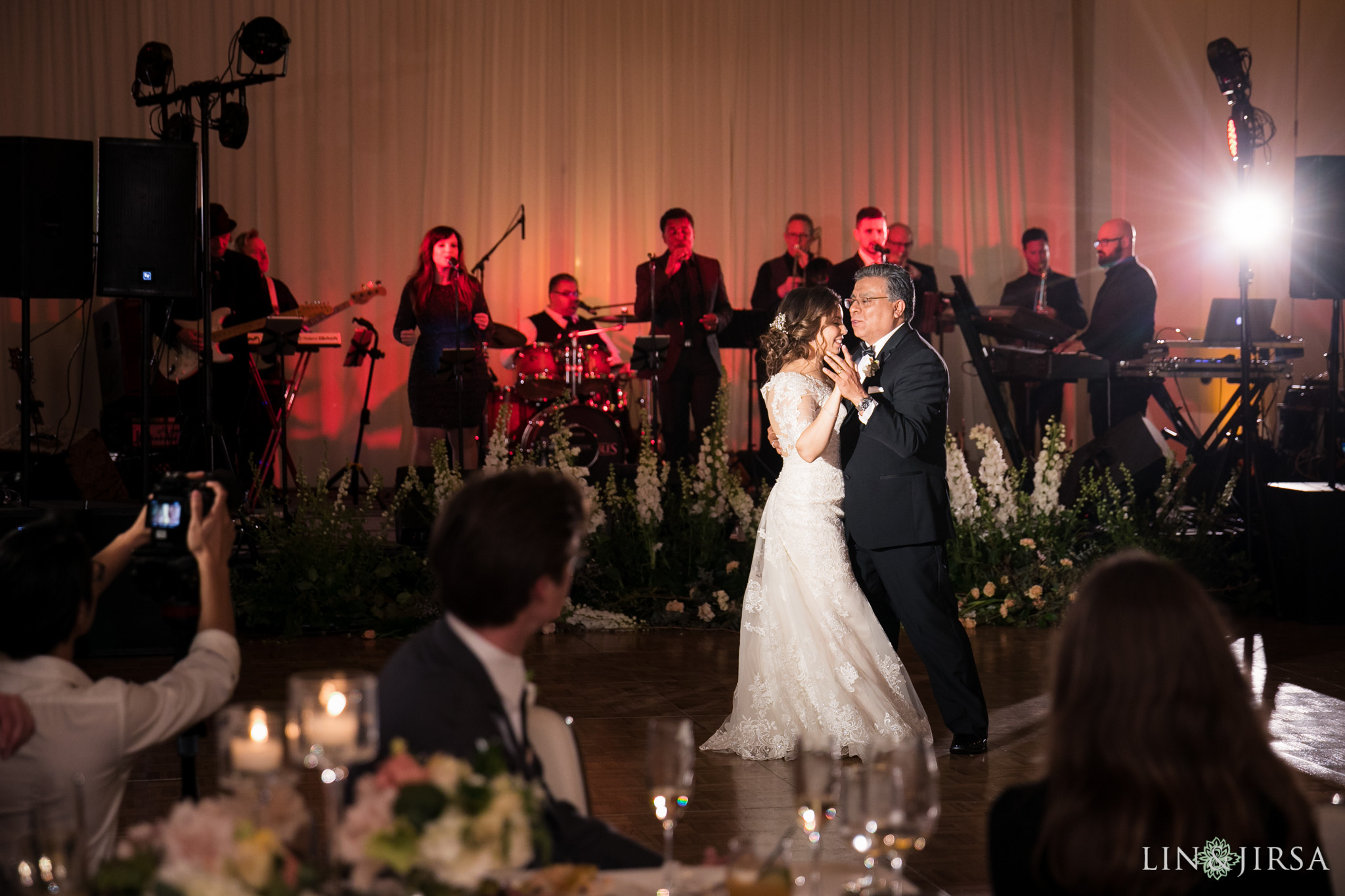 31 estancia la jolla hotel and spa wedding reception photography