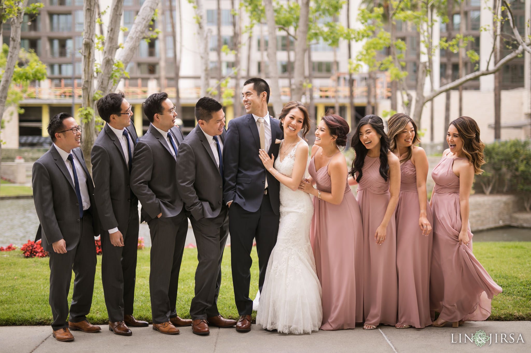 15 turnip rose promenade orange county wedding party photography