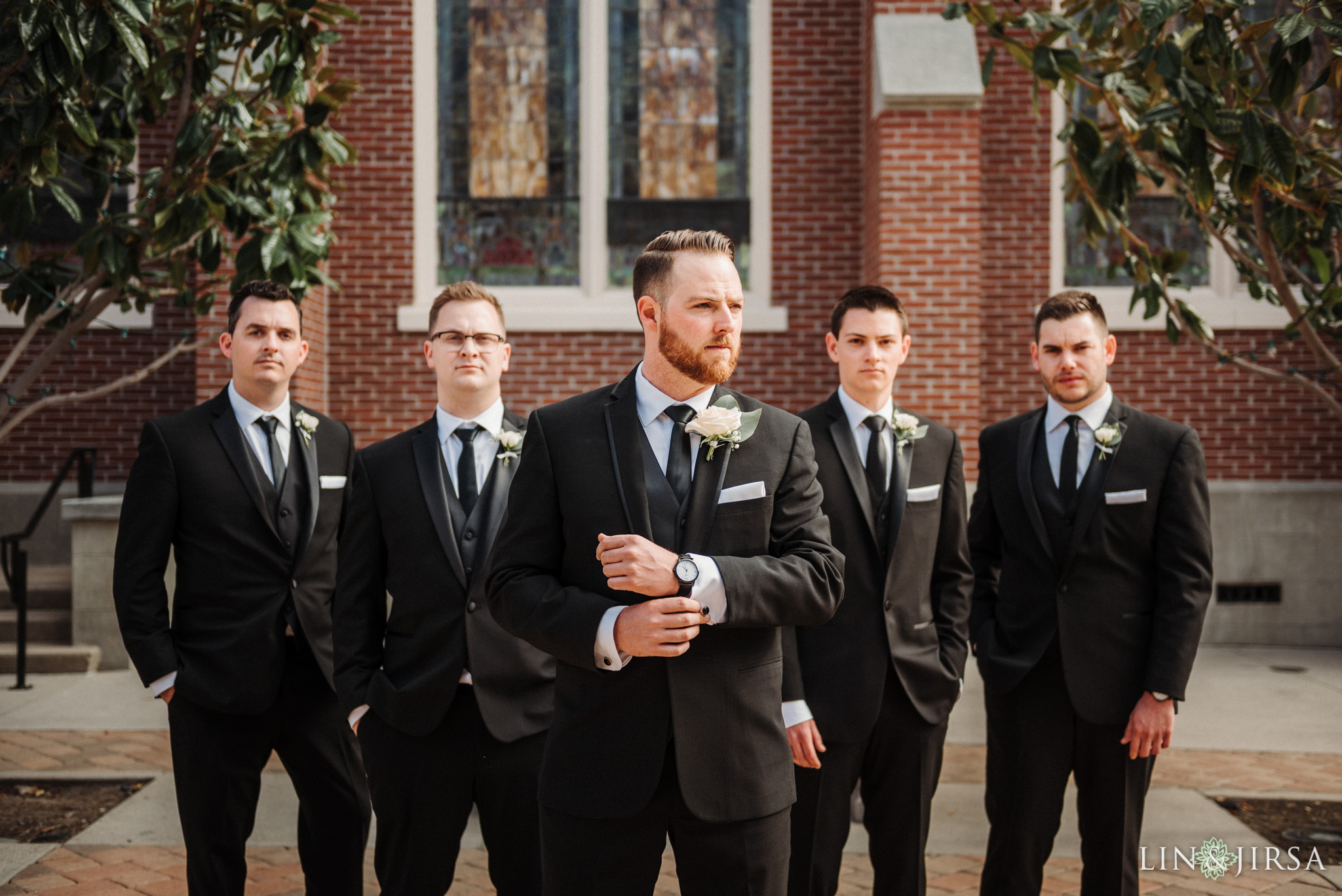 21 Womans Club Orange County Groomsmen Wedding Photography