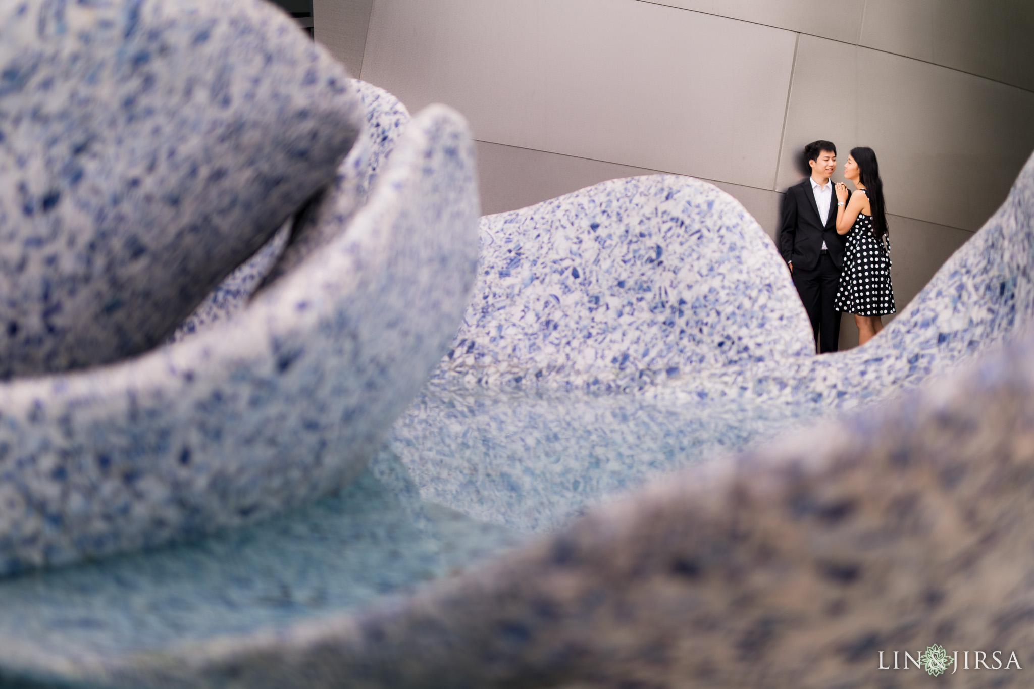 06 walt disney concert hall los angeles engagement photography