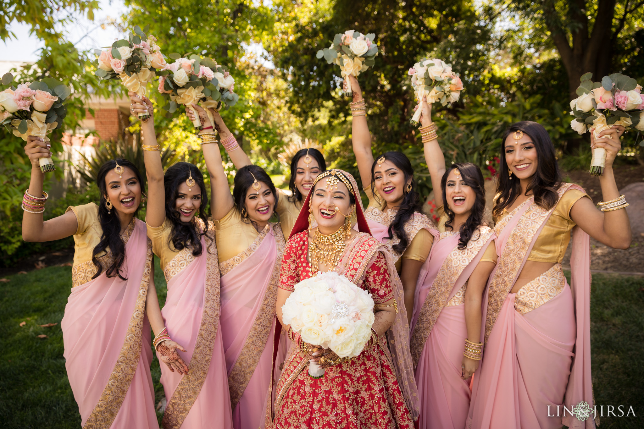 07 four seasons westlake village indian wedding bridesmaids photography