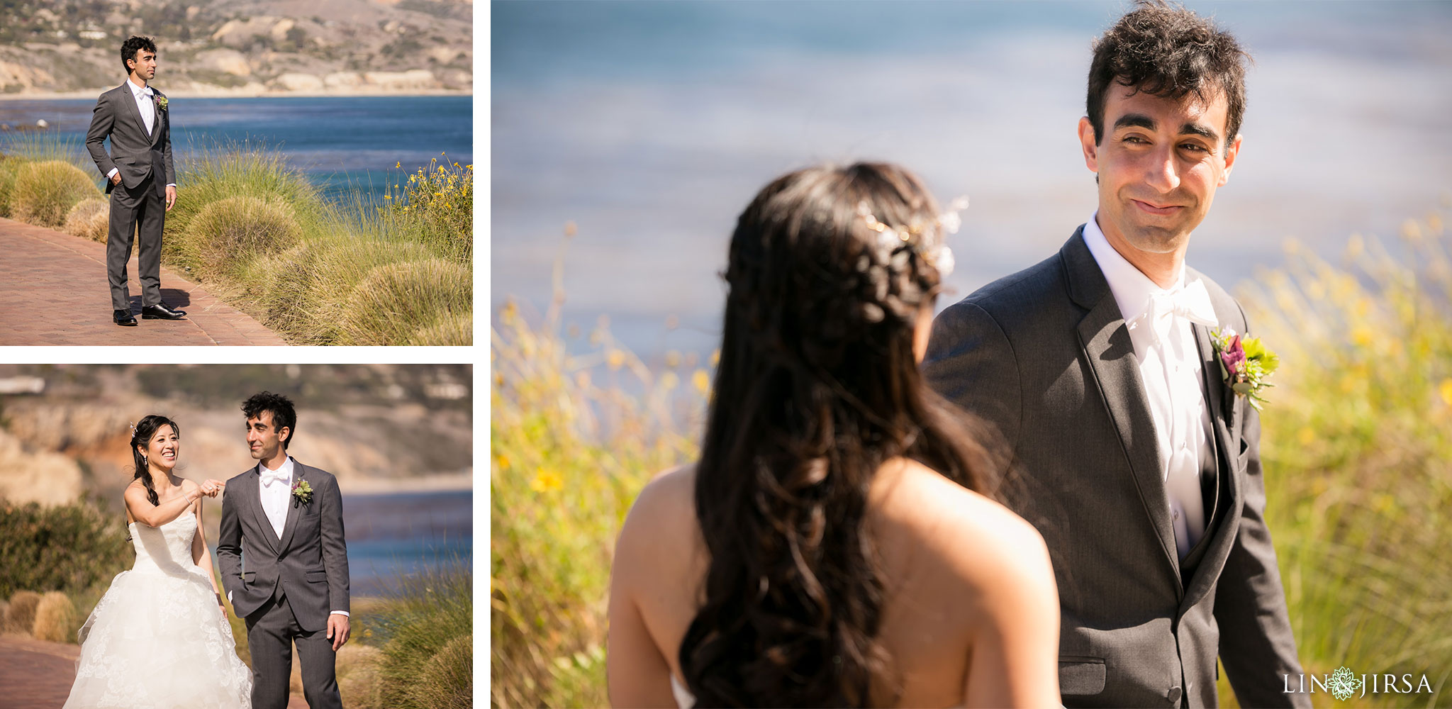 14 terranea resort rancho palos verdes first look wedding photography