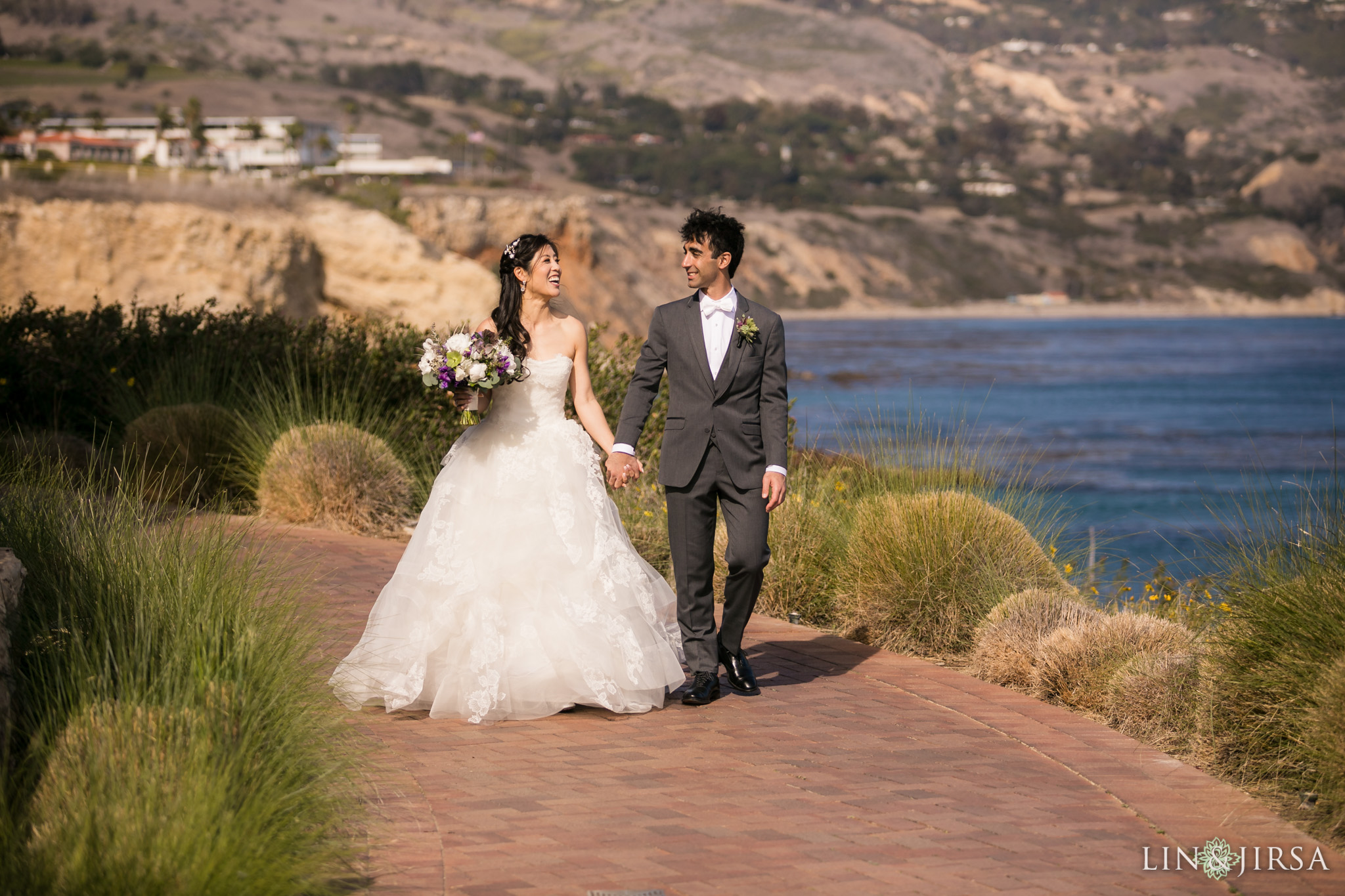 16 terranea resort rancho palos verdes first look wedding photography