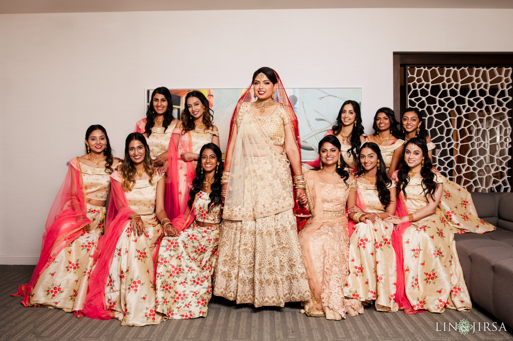 005 Long Beach Performing Arts Center Indian Bridal Party Wedding Photography