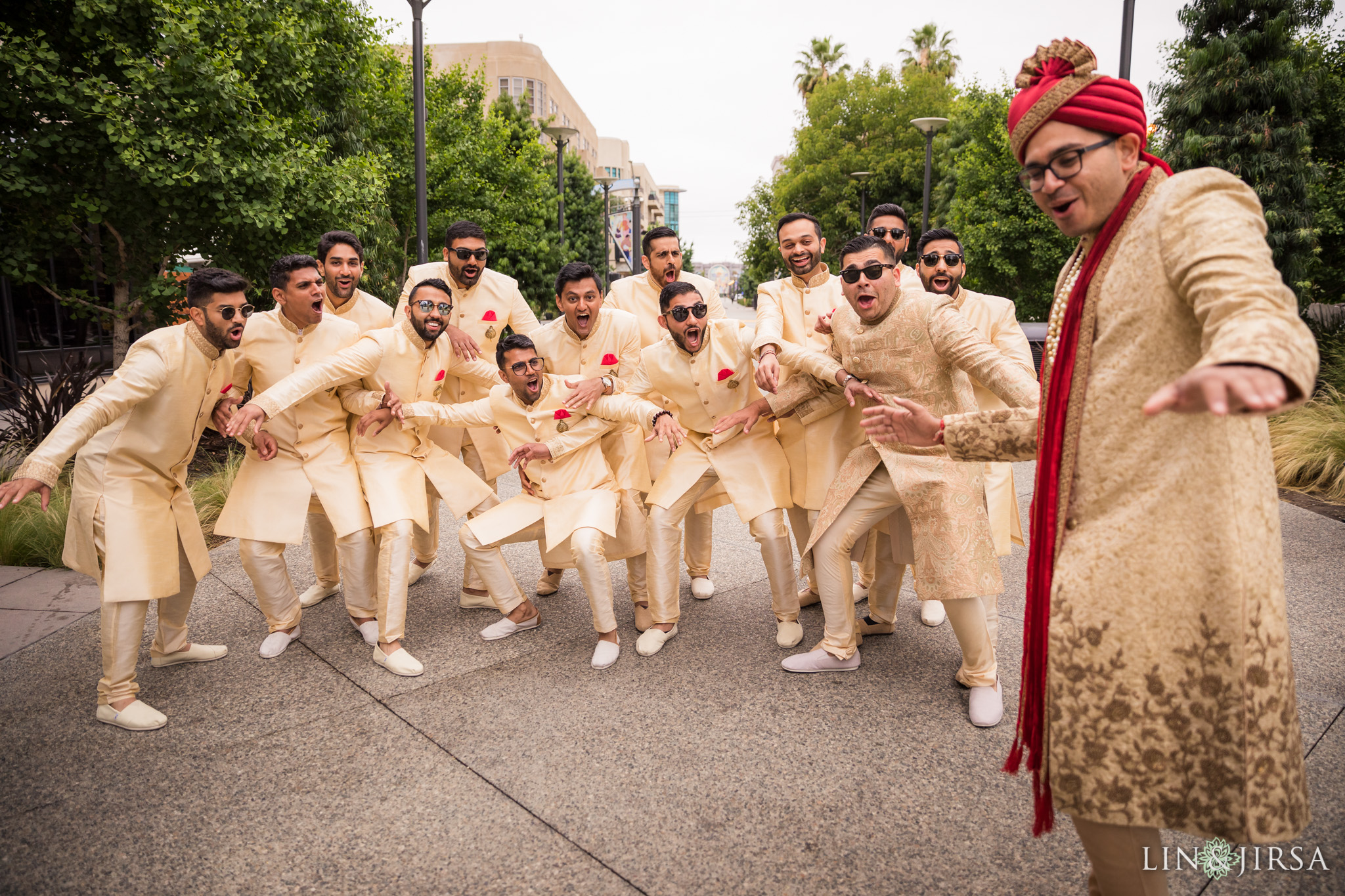 016 Long Beach Performing Arts Center Indian Groomsmen Wedding Photography