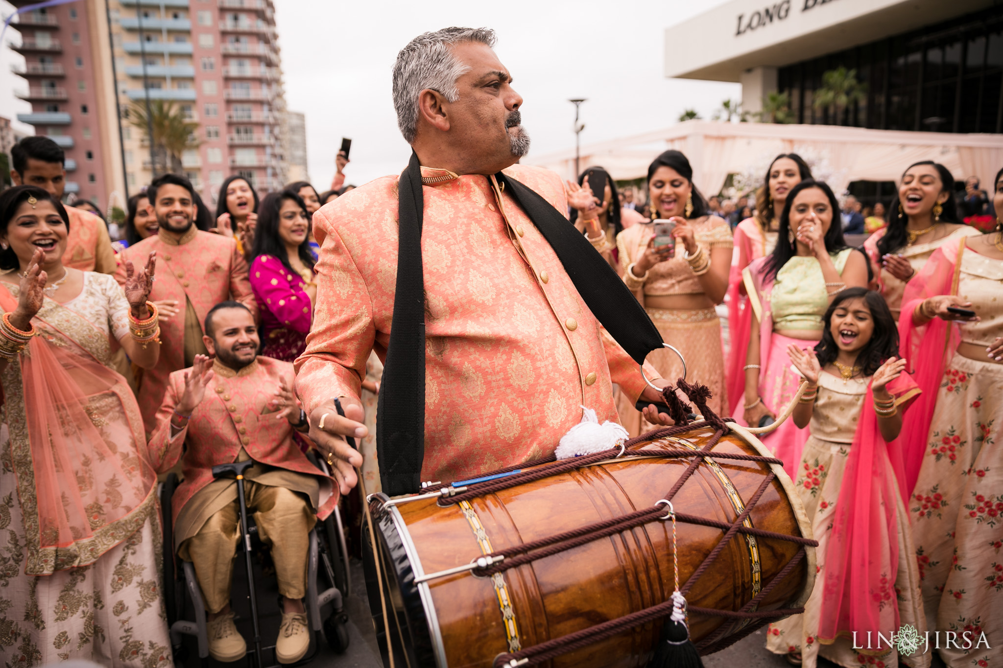 027 Long Beach Performing Arts Center Indian Baraat Photography