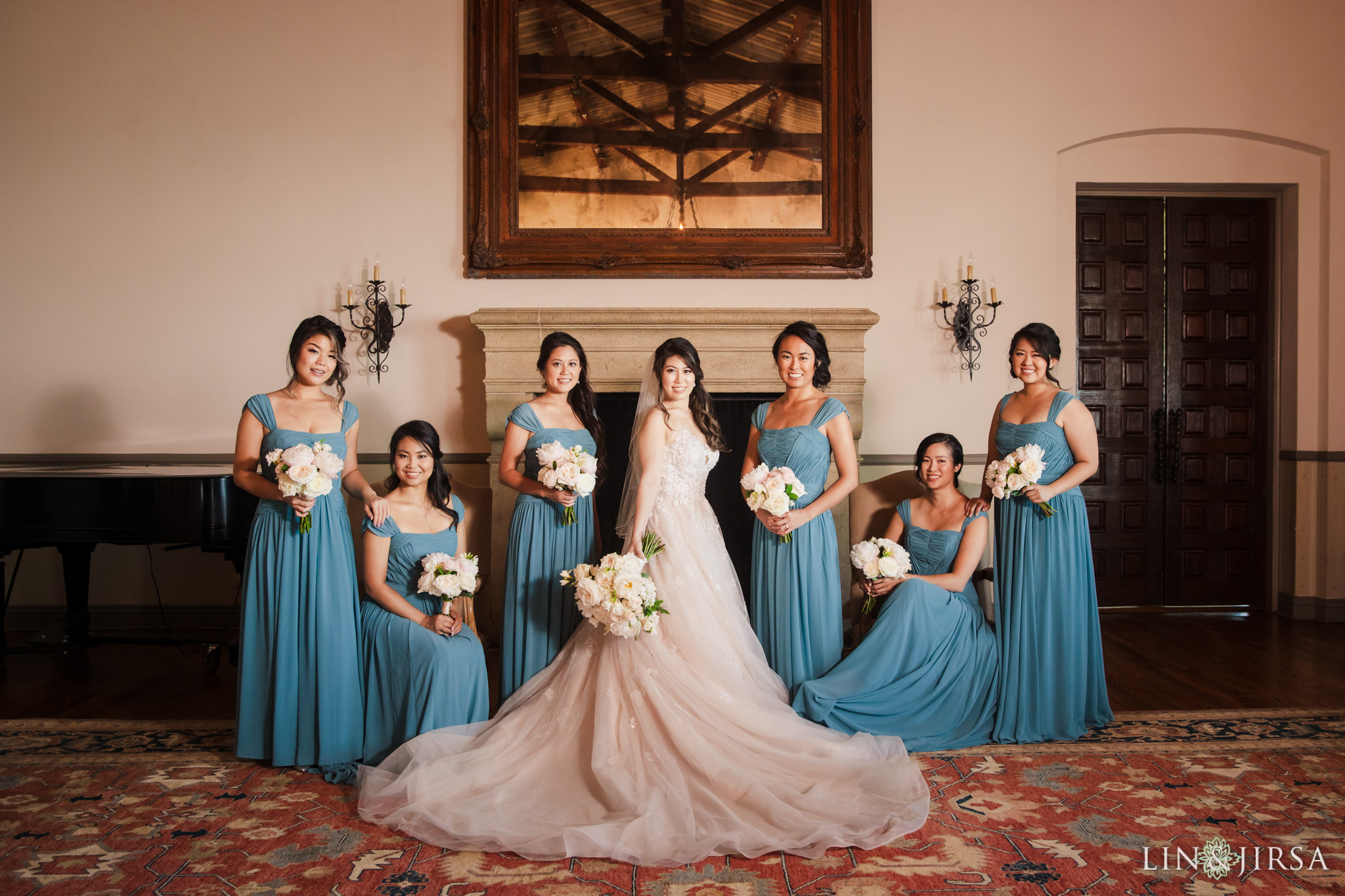 37 bel air bay club malibu bridesmaids wedding party photography