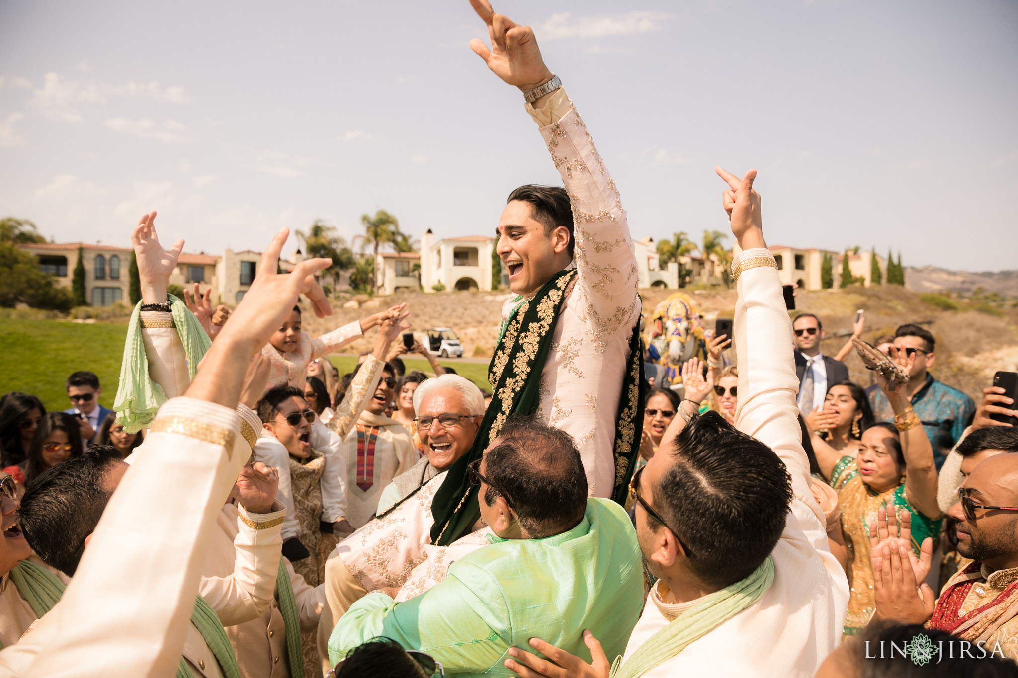 025 terranea resort palos verdes indian baraat wedding photography