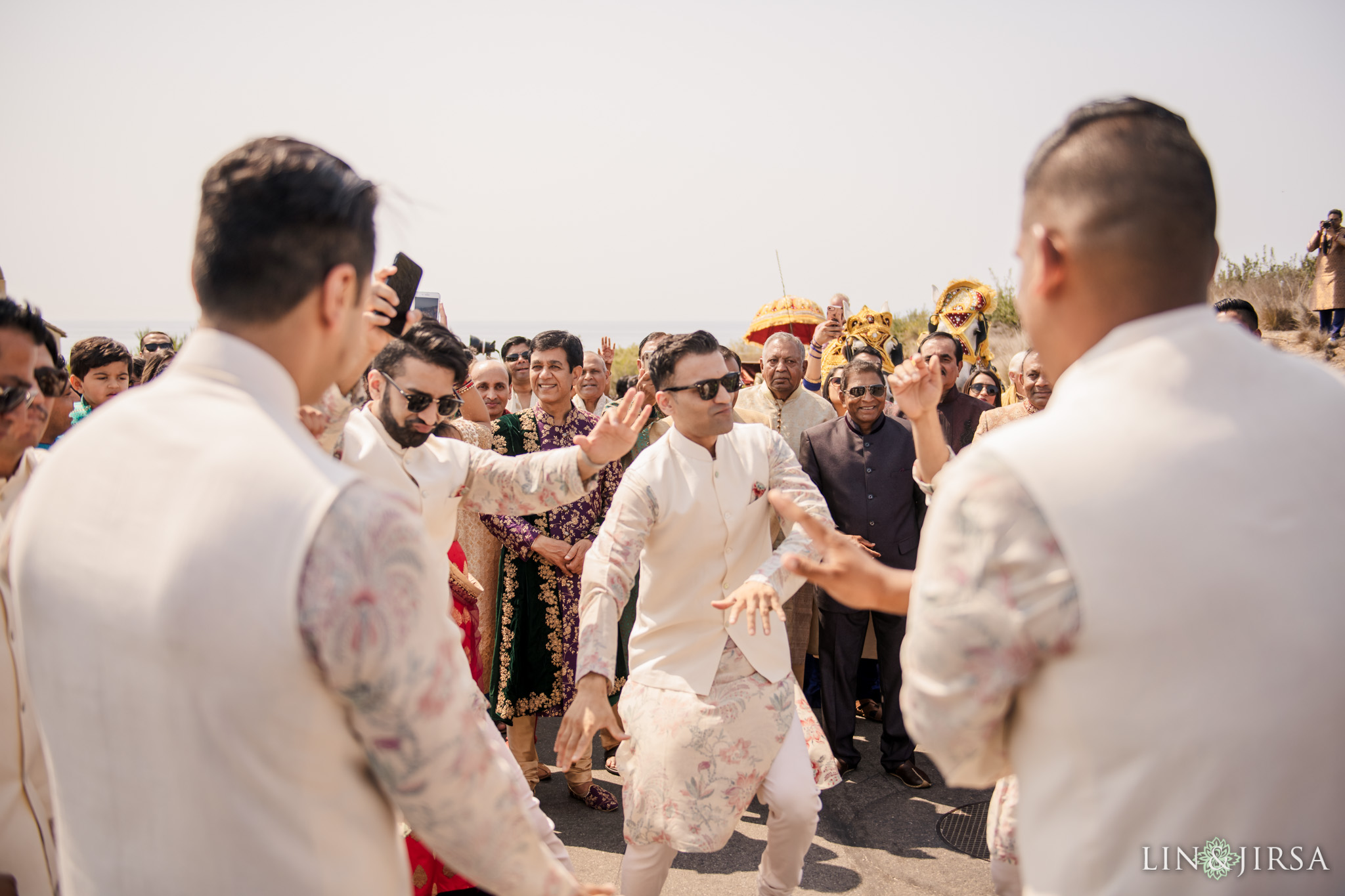 025 terranea resort rancho palos verdes indian wedding baraat photography