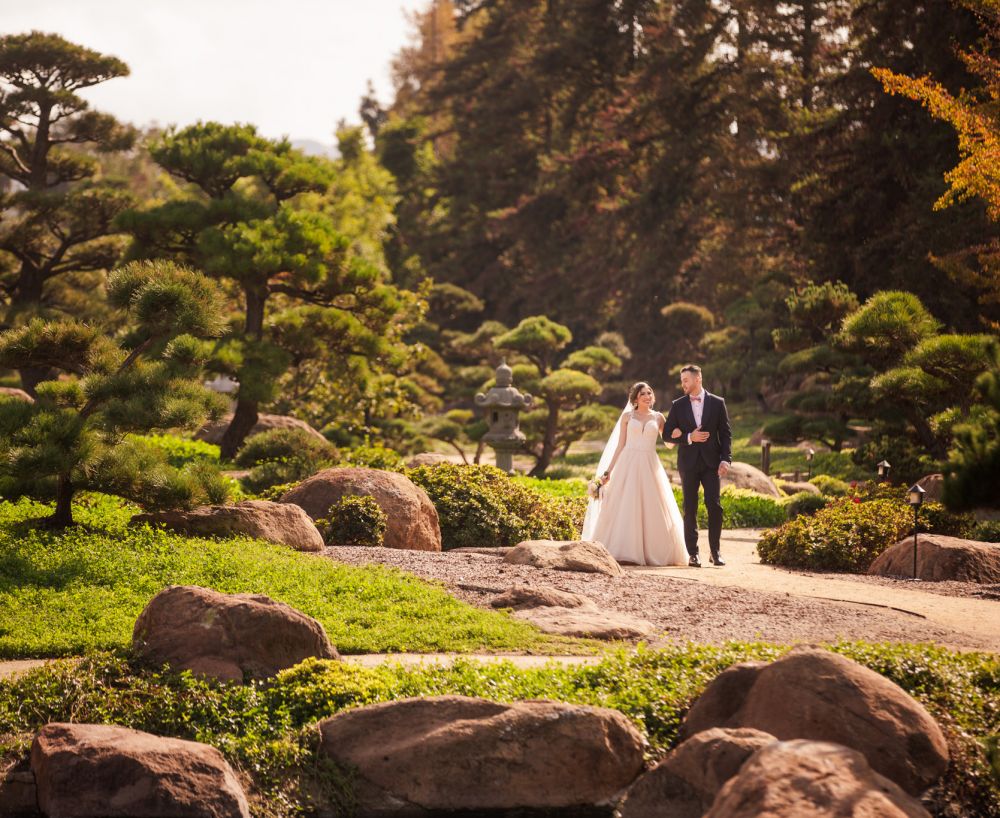 japanese garden signal hill wedding