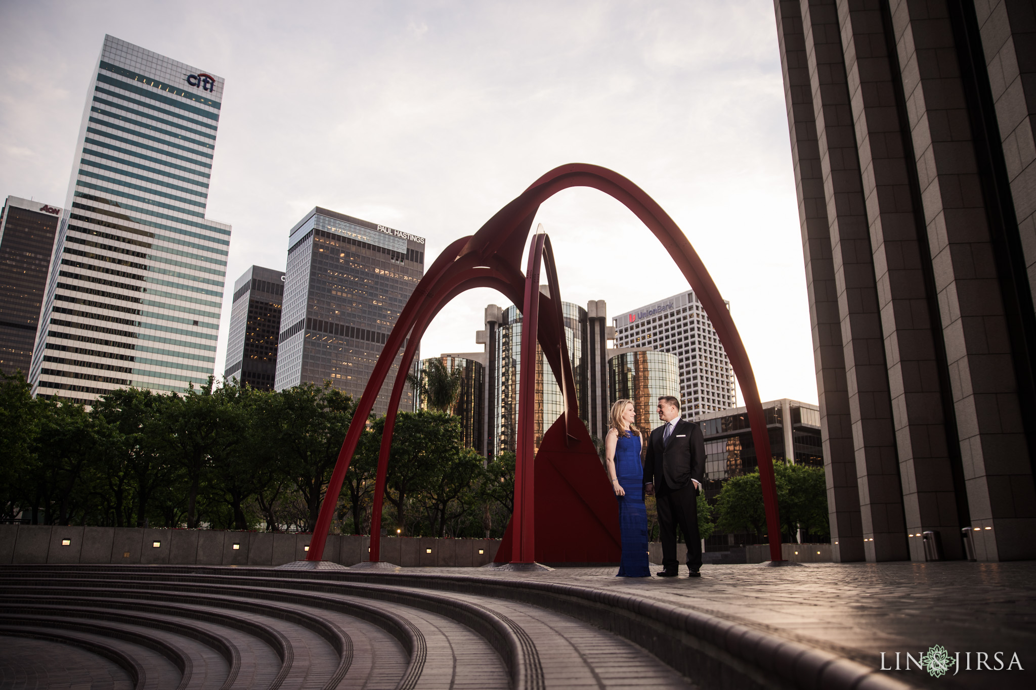 09 Downtown Los Angeles Engagement Photography