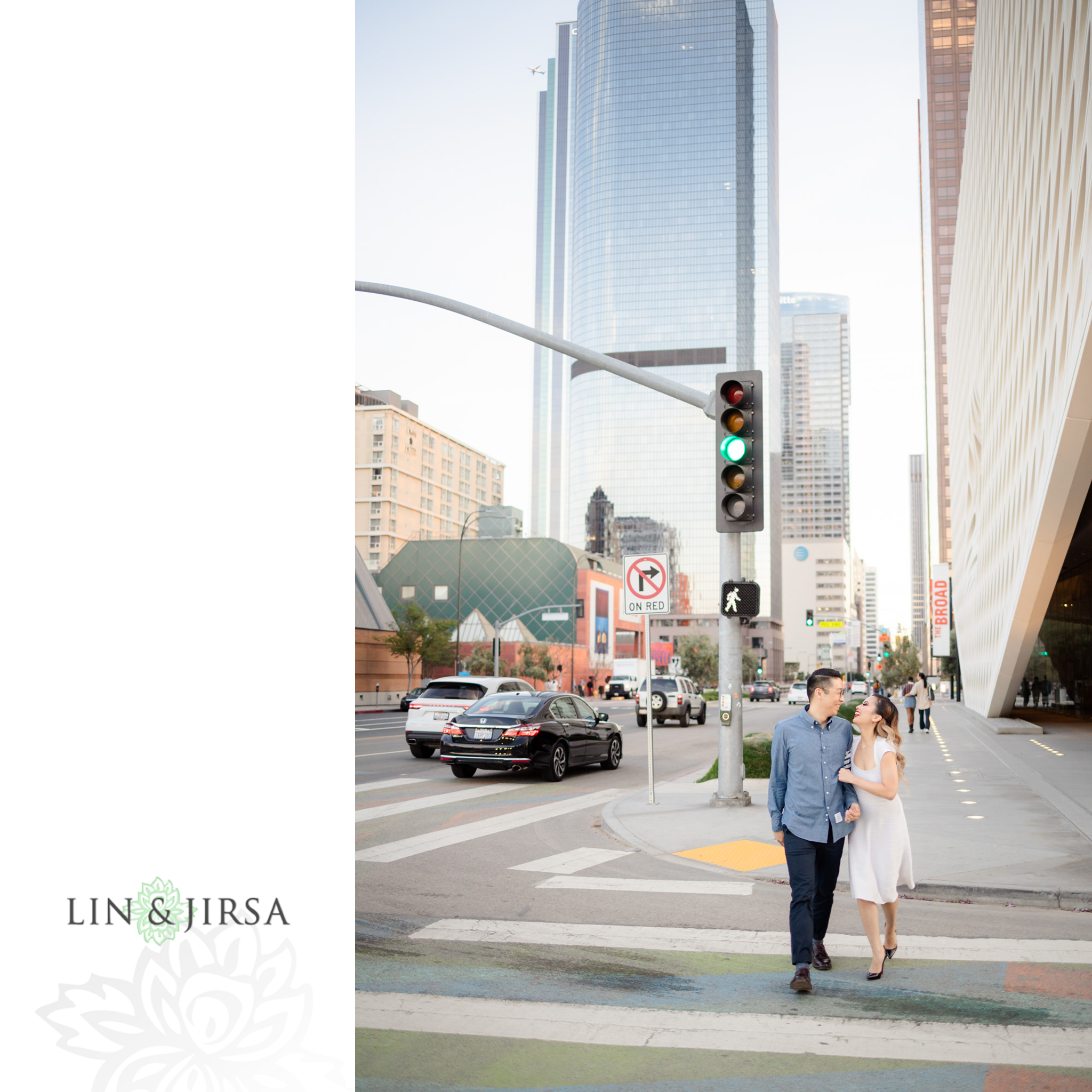 14 Downtown Los Angeles Engagement Street Photography