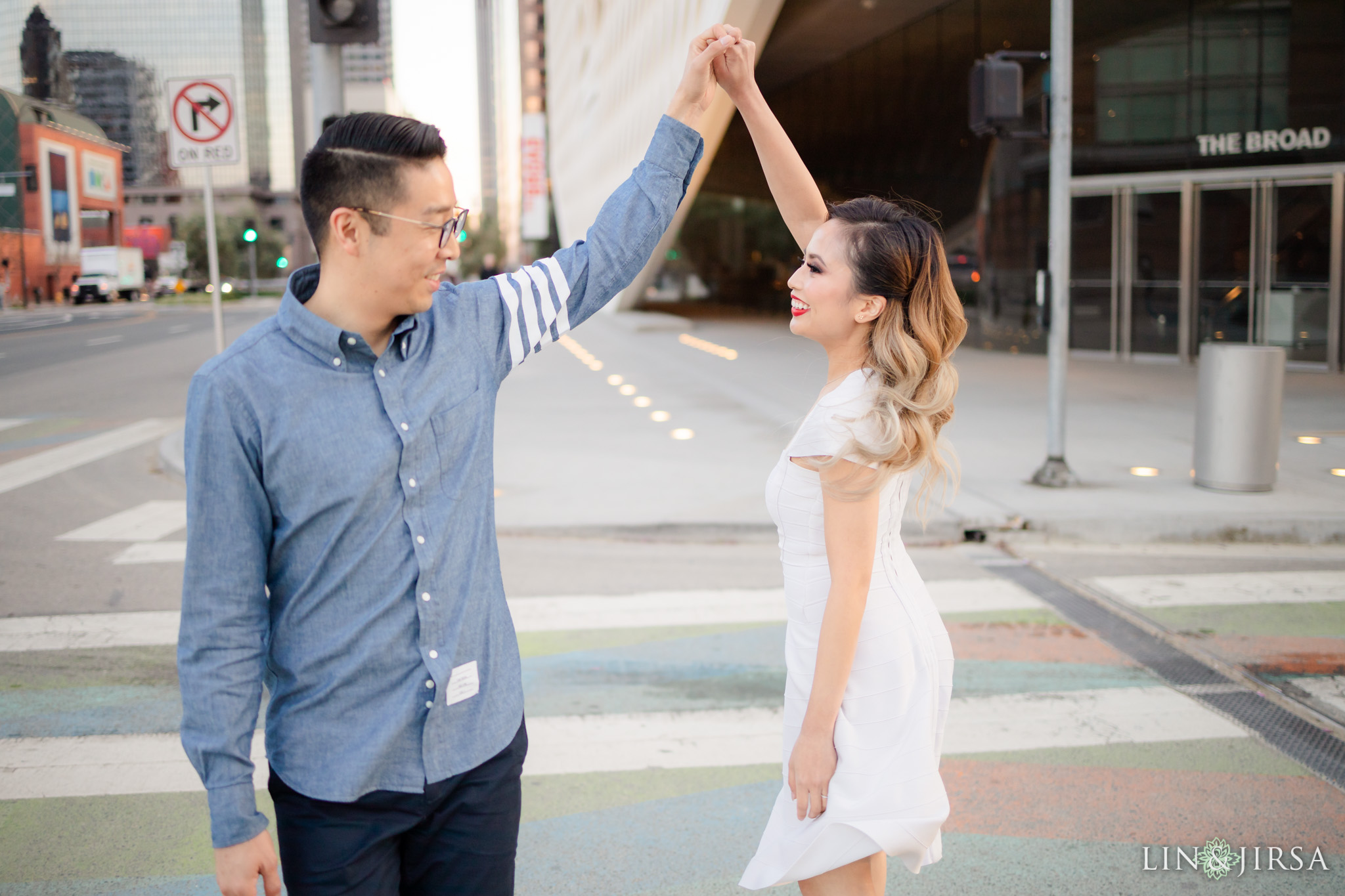 15 Downtown Los Angeles Engagement Street Photography