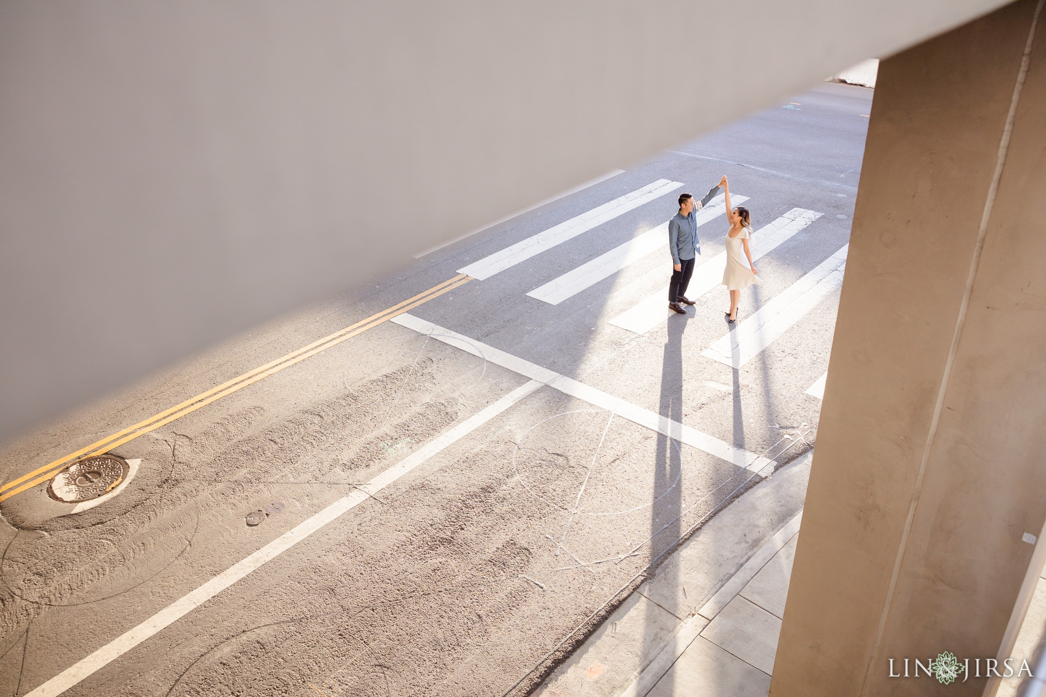 16 Downtown Los Angeles Engagement Street Photography