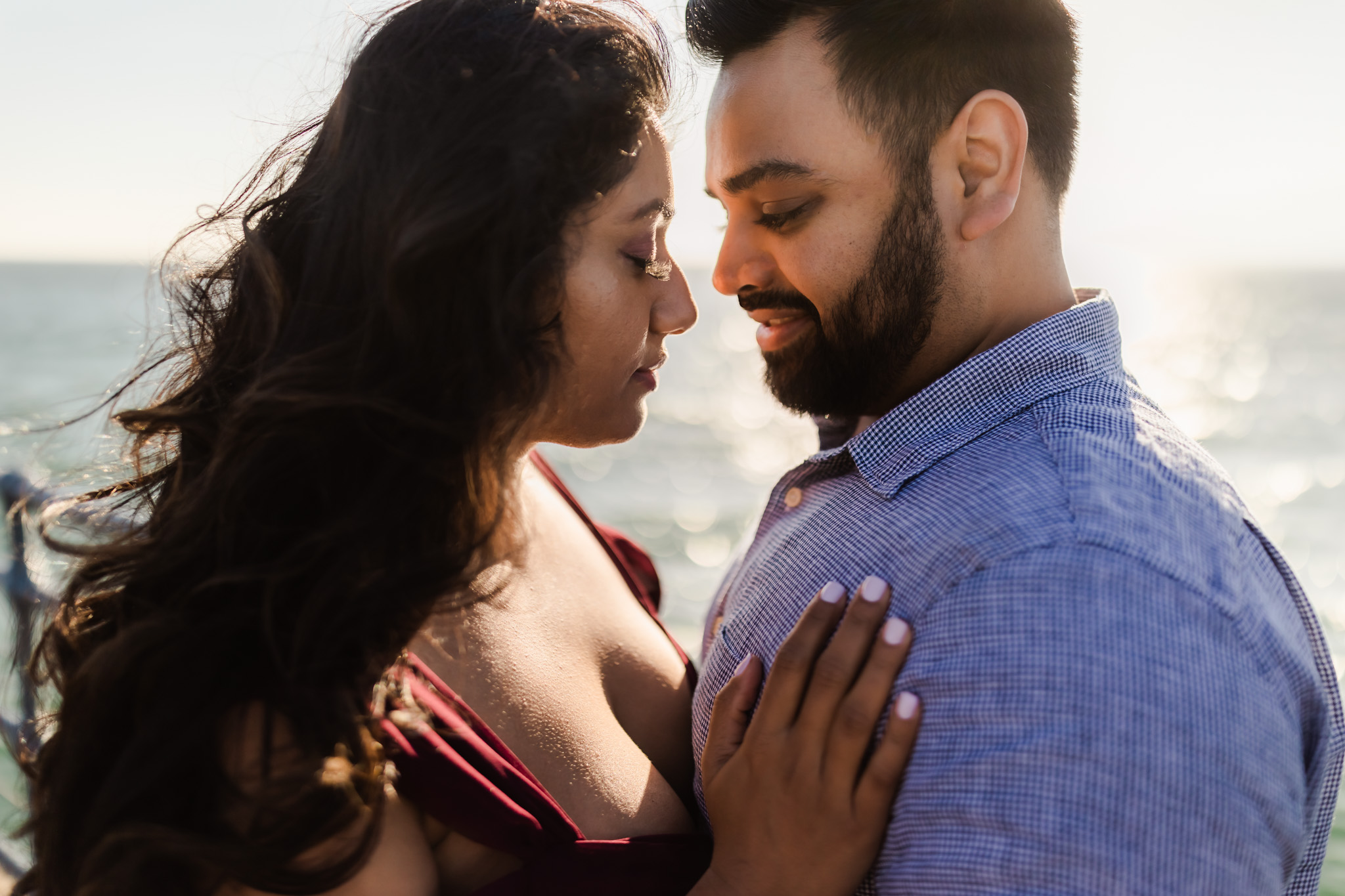 03 Santa Monica Beach Sunset Engagement Photography