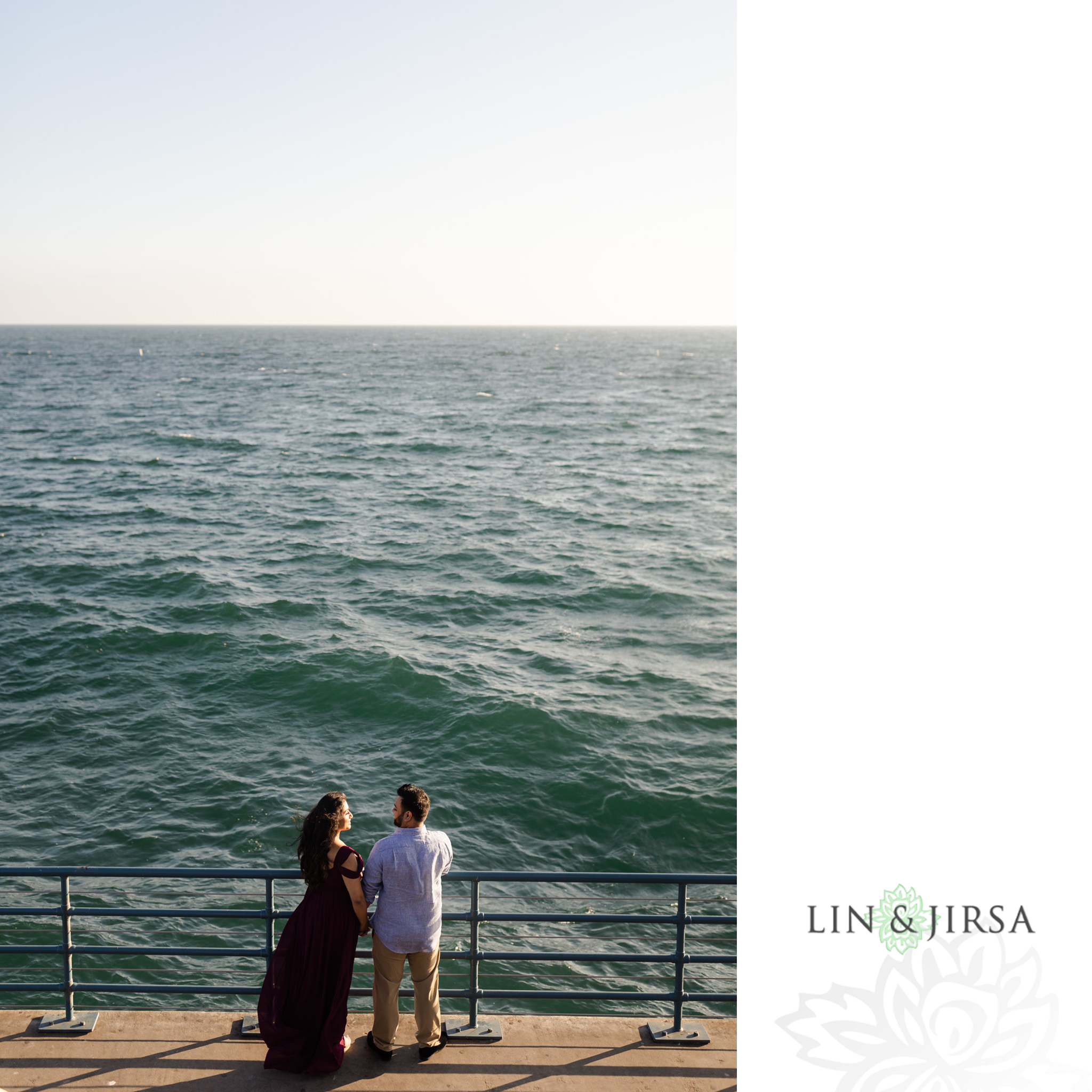 05 Santa Monica Beach Sunset Engagement Photography