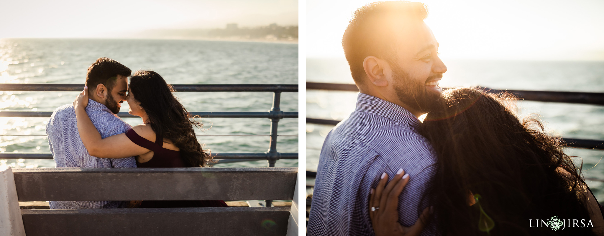 07 Santa Monica Beach Sunset Engagement Photography