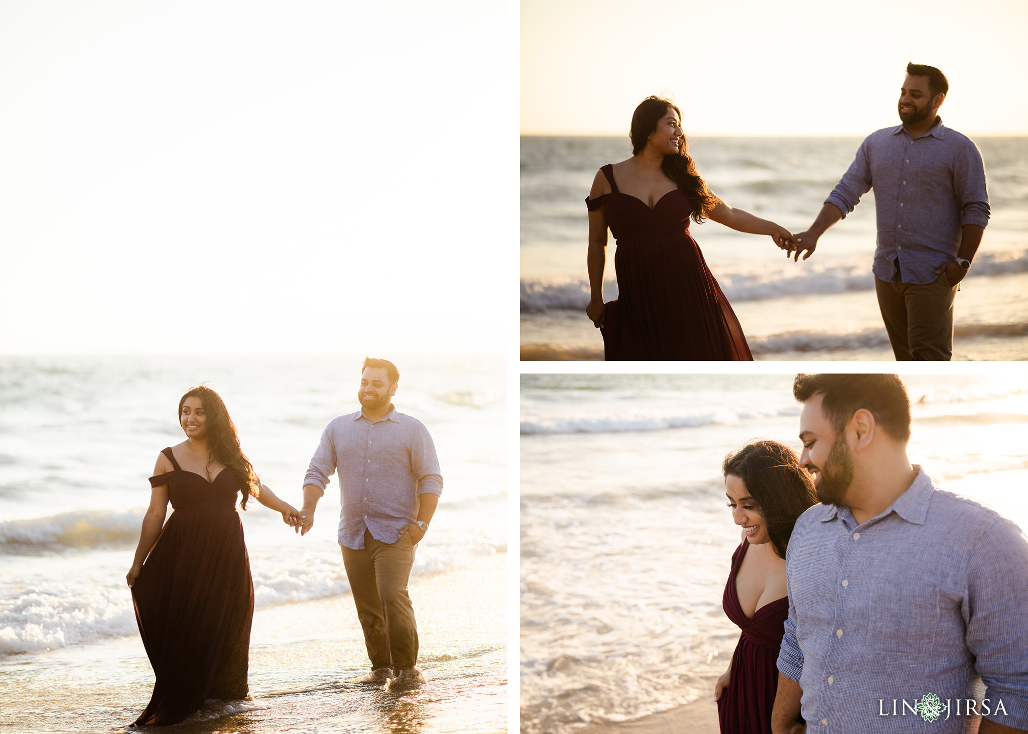 10 Santa Monica Beach Sunset Engagement Photography