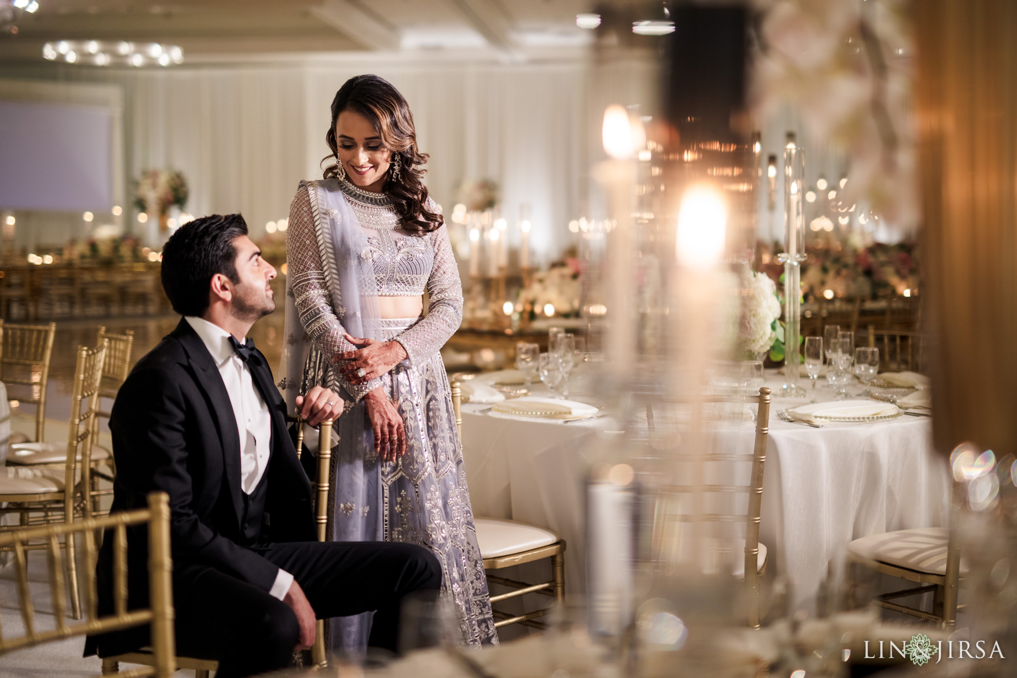 15 Hilton Santa Barbara Beachfront Resort Indian Wedding Reception Photography