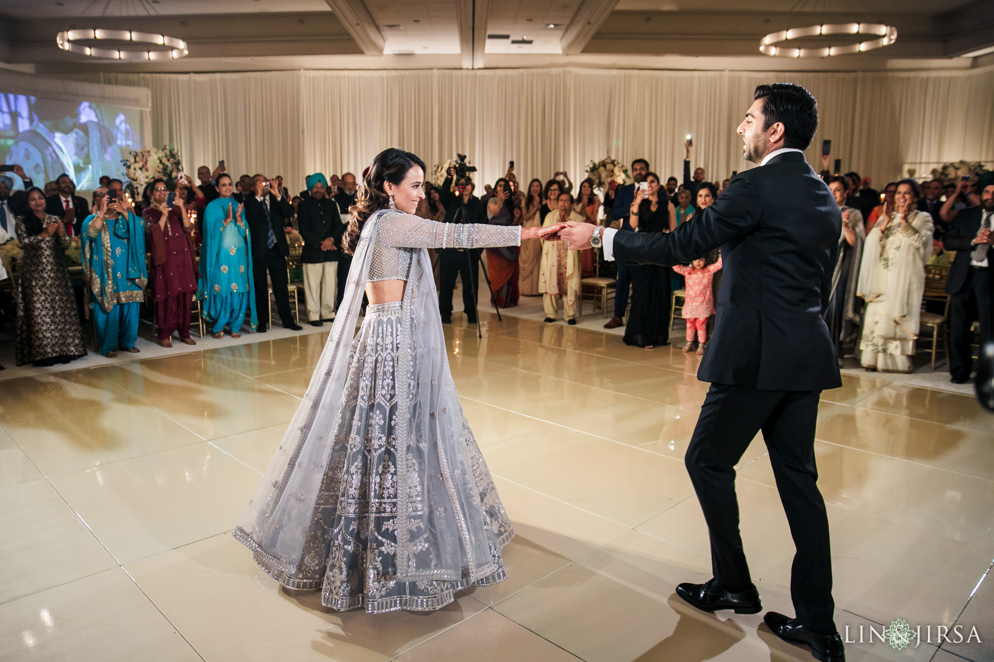 18 Hilton Santa Barbara Beachfront Resort Indian Wedding Reception Photography