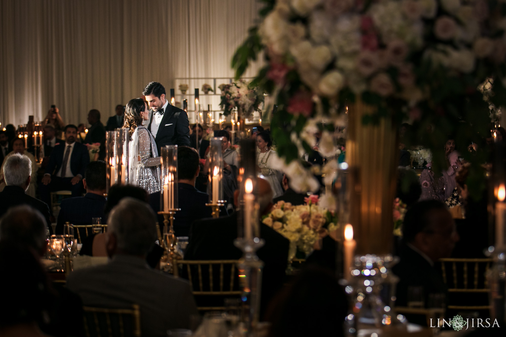 19 Hilton Santa Barbara Beachfront Resort Indian Wedding Reception Photography