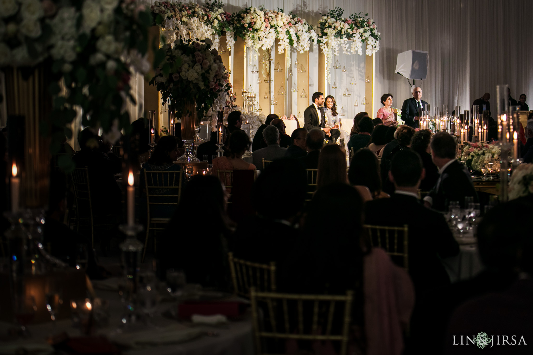 21 Hilton Santa Barbara Beachfront Resort Indian Wedding Reception Photography