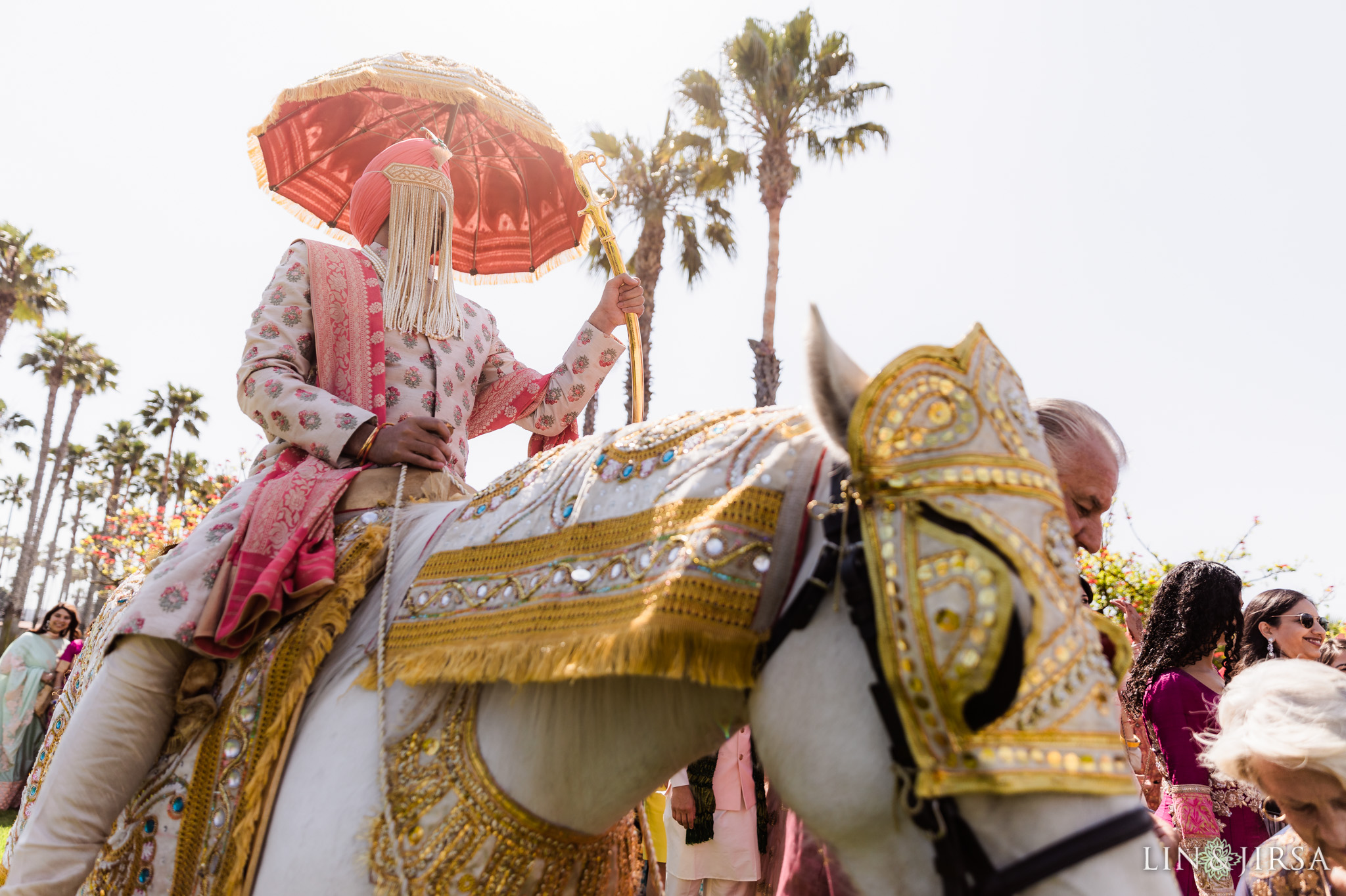 32 Hilton Santa Barbara Beachfront Resort Indian Wedding Baraat Photography