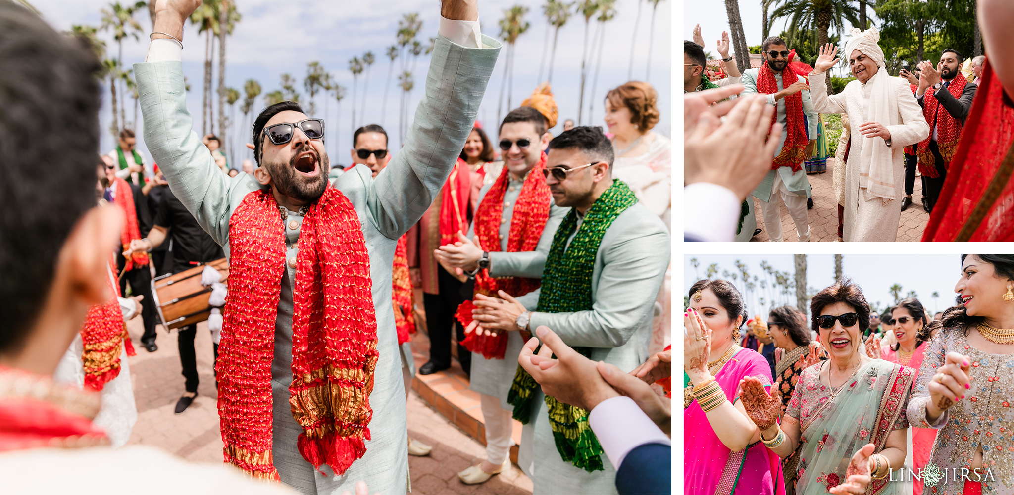 33 Hilton Santa Barbara Beachfront Resort Indian Wedding Baraat Photography