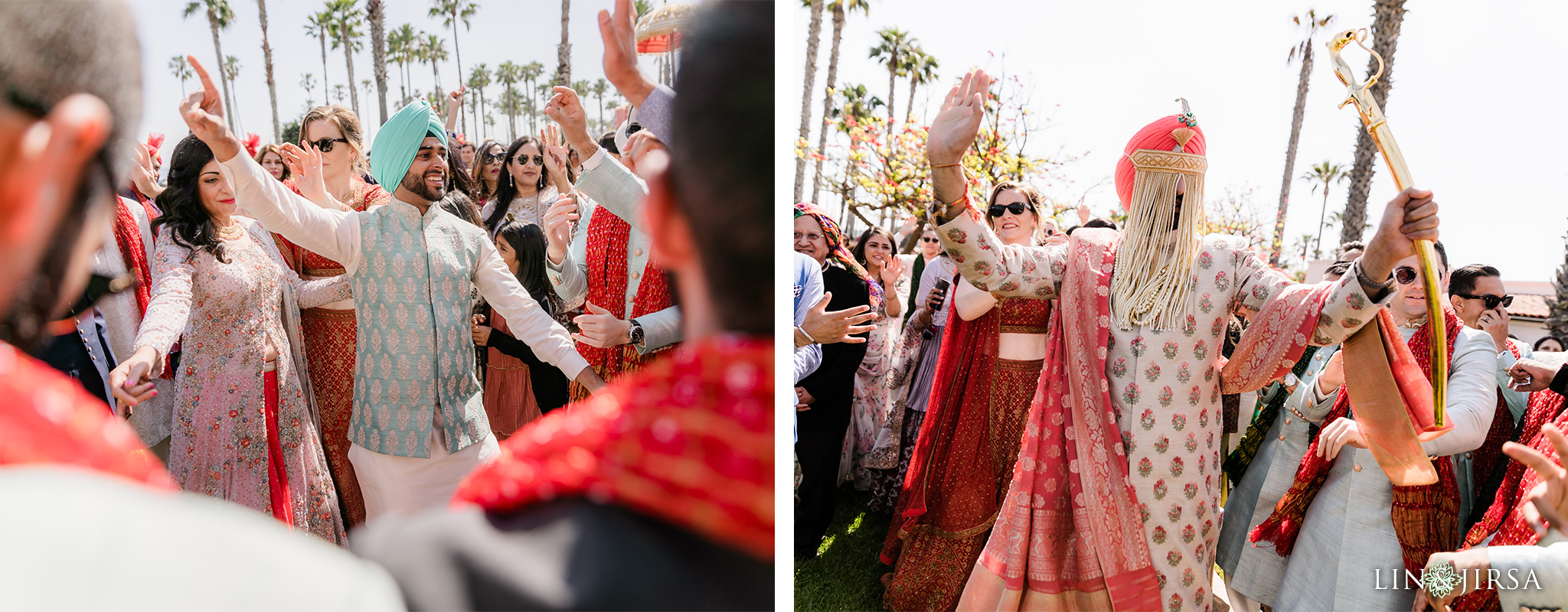 34 Hilton Santa Barbara Beachfront Resort Indian Wedding Baraat Photography