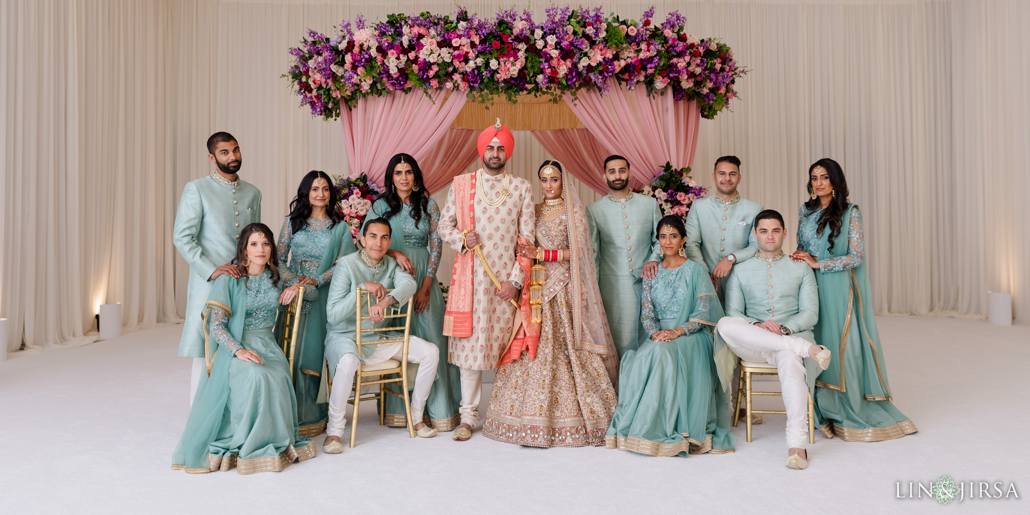 42 Hilton Santa Barbara Beachfront Resort Punjabi Indian Wedding Party Photography