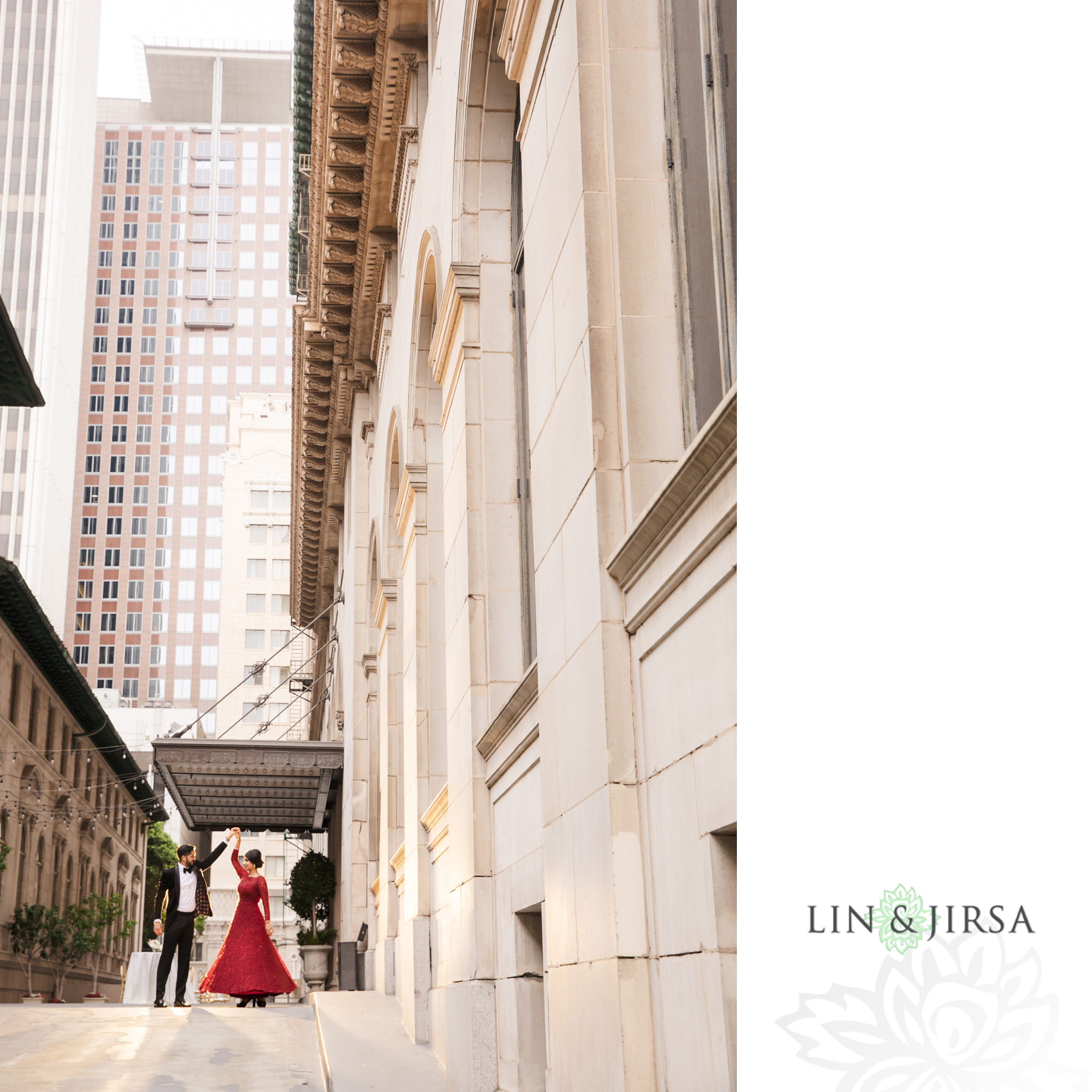 zpj Millennium Biltmore Hotel Los Angeles Indian Wedding Reception Photography