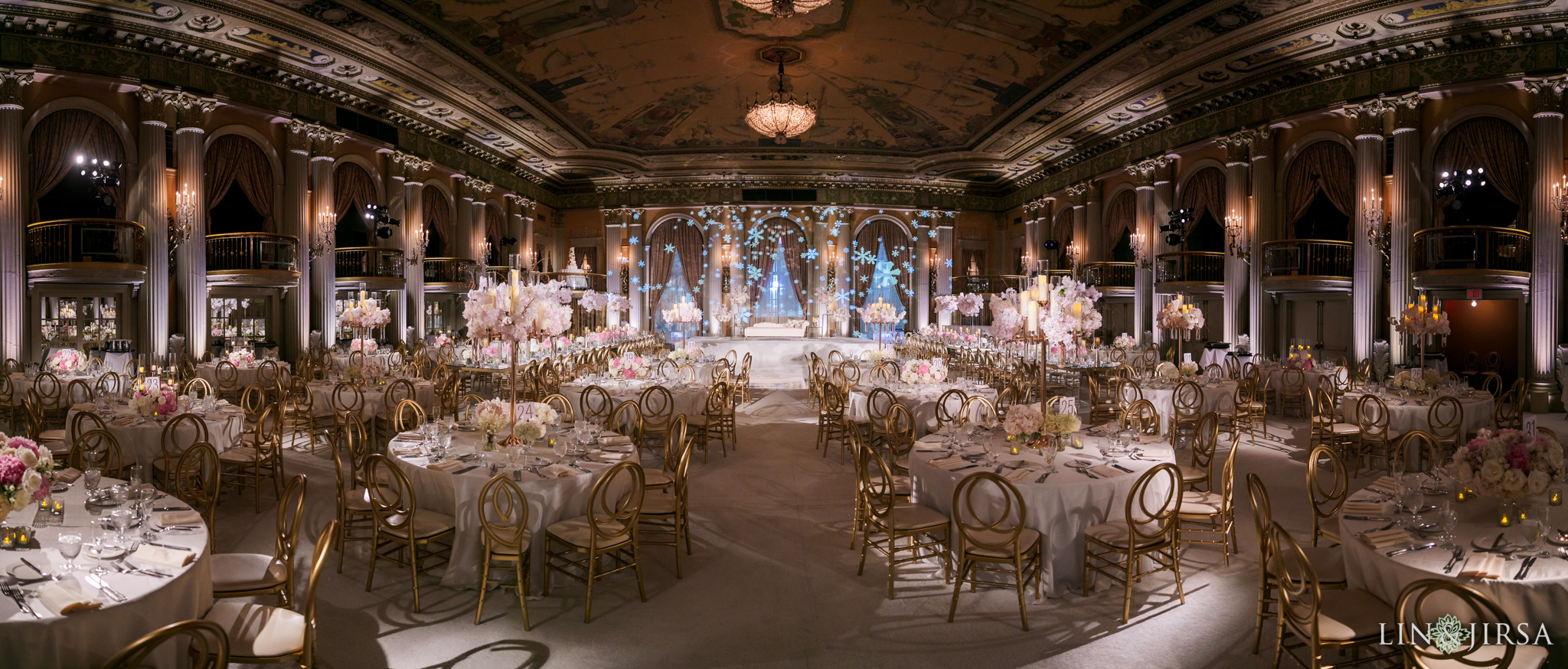 47 Millennium Biltmore Hotel Los Angeles Indian Wedding Reception Photography