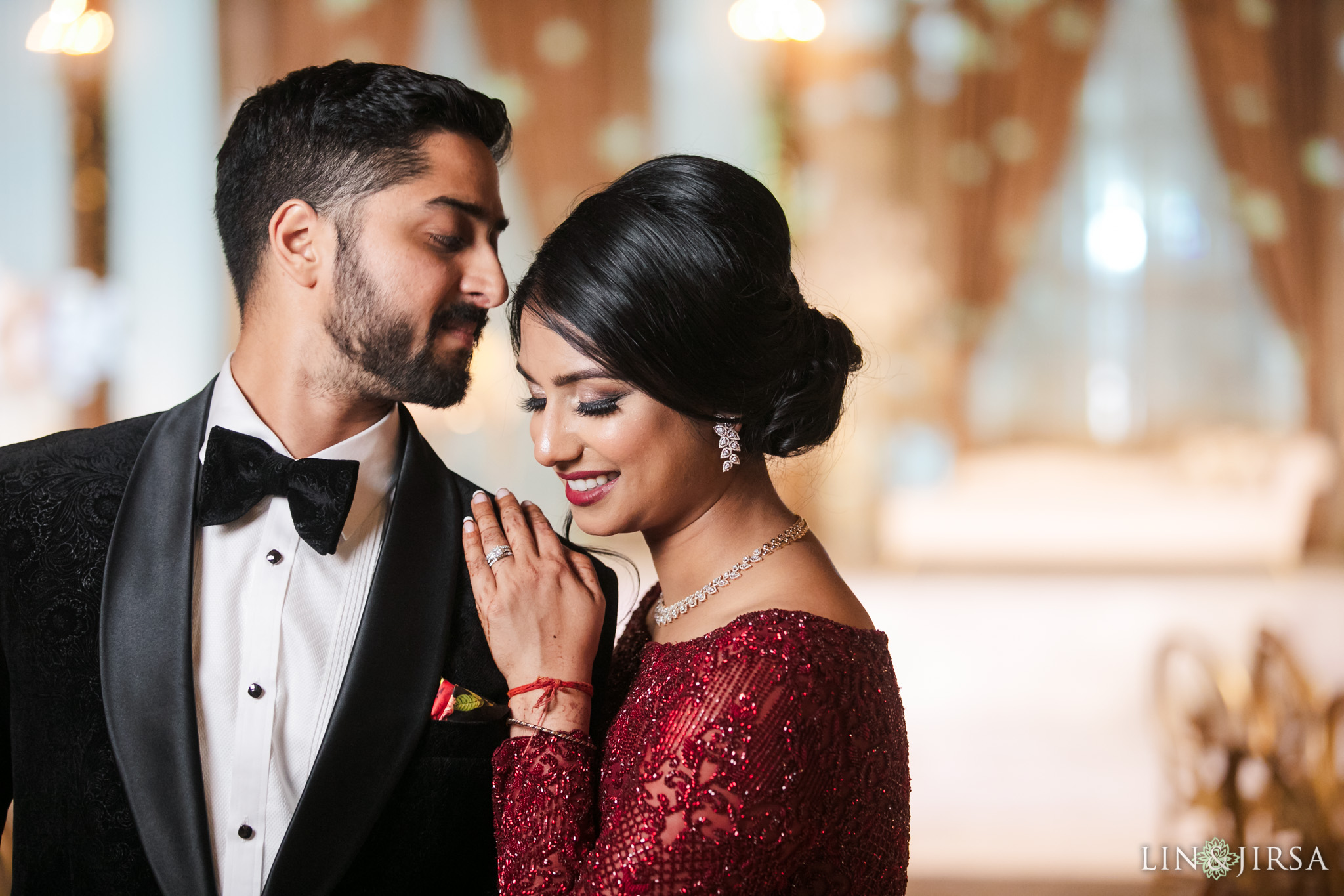 49 Millennium Biltmore Hotel Los Angeles Indian Wedding Reception Photography