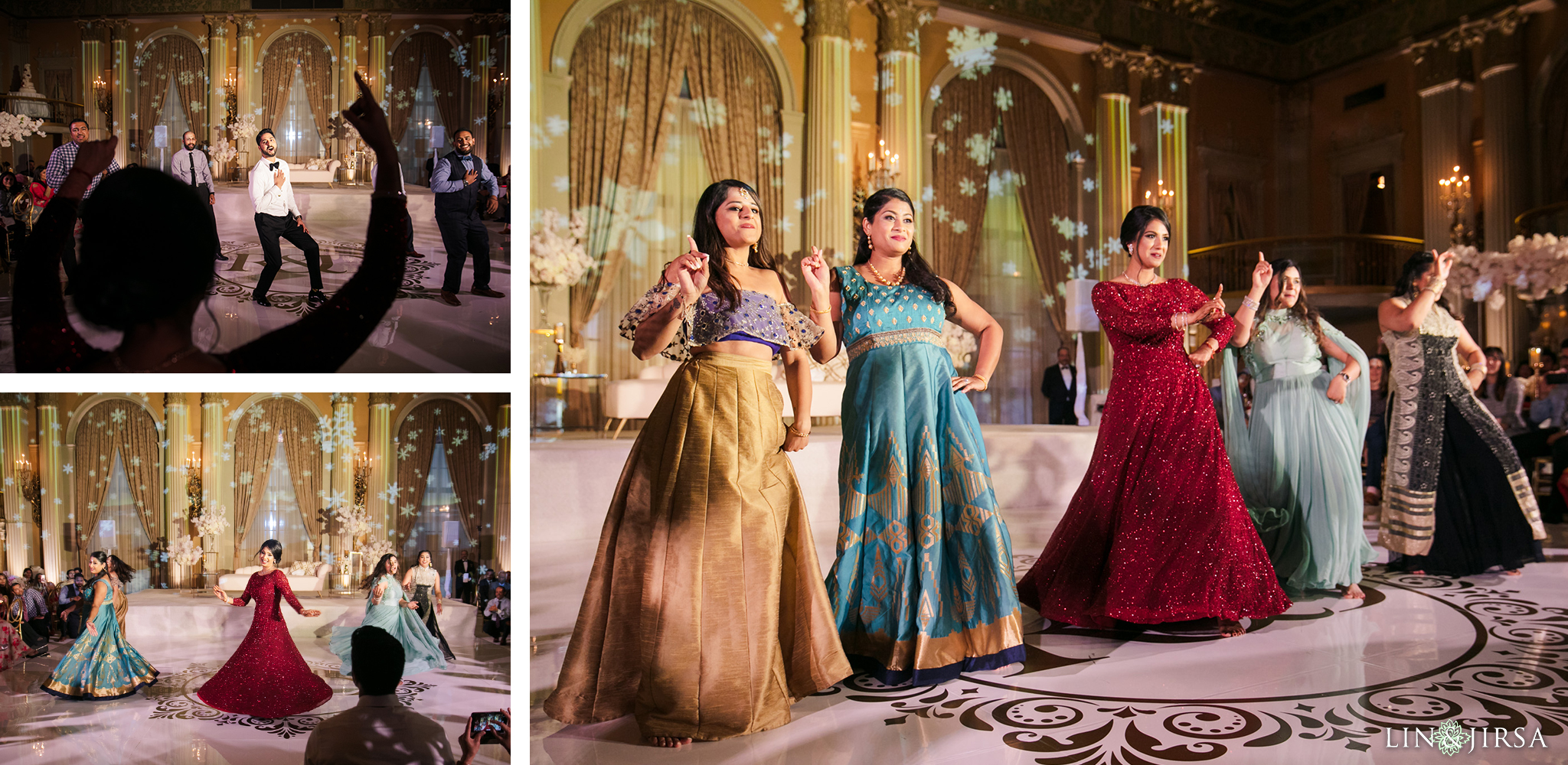 57 Millennium Biltmore Hotel Los Angeles Indian Wedding Reception Photography