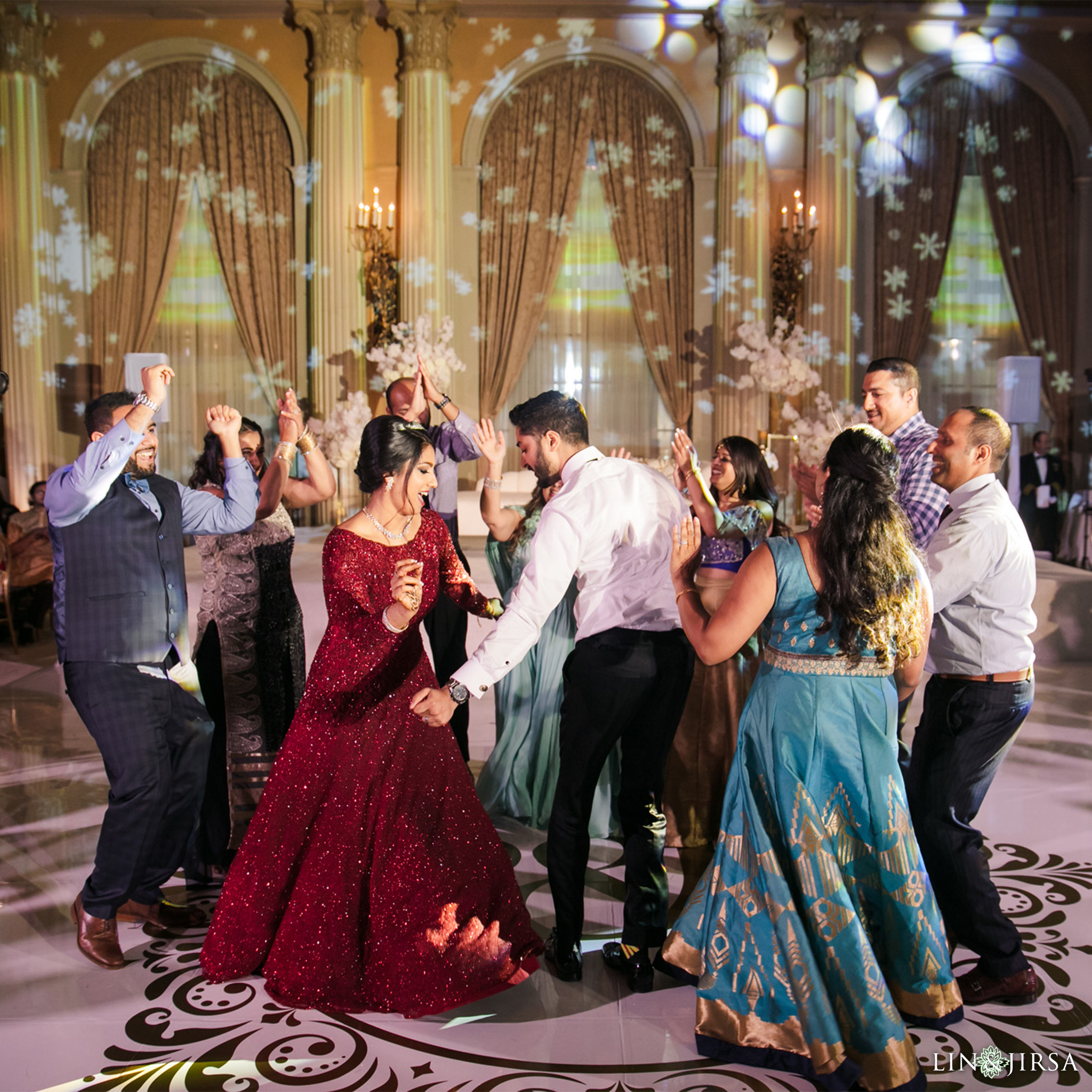 58 Millennium Biltmore Hotel Los Angeles Indian Wedding Reception Photography