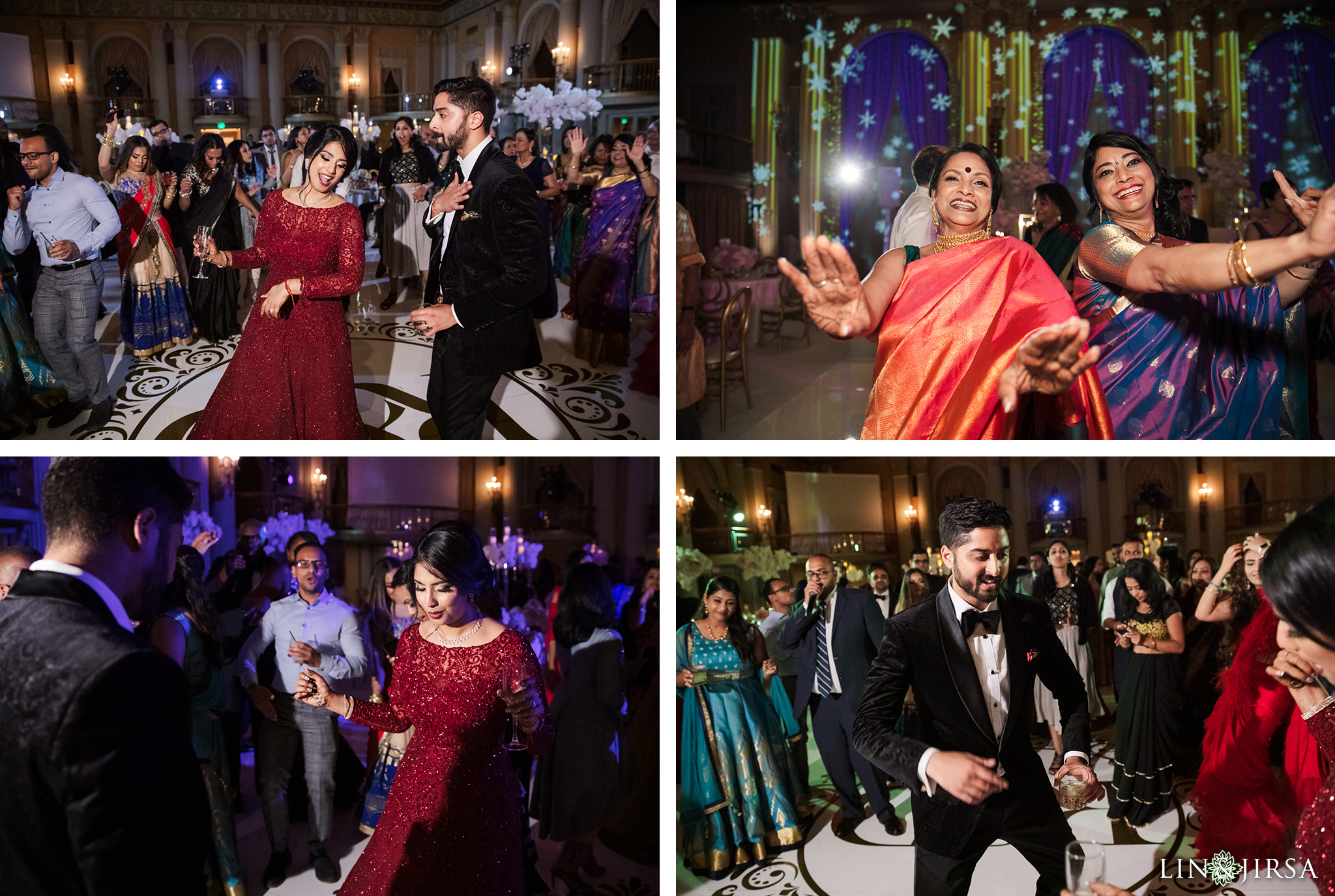 60 Millennium Biltmore Hotel Los Angeles Indian Wedding Reception Photography