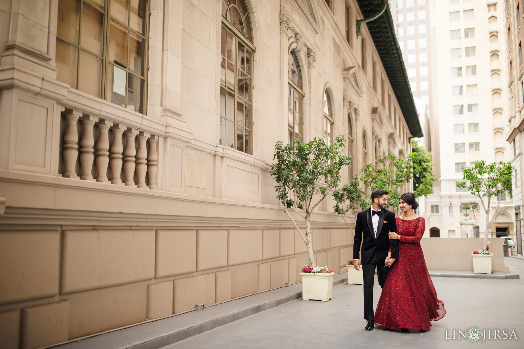 zpj Millennium Biltmore Hotel Los Angeles Indian Wedding Reception Photography